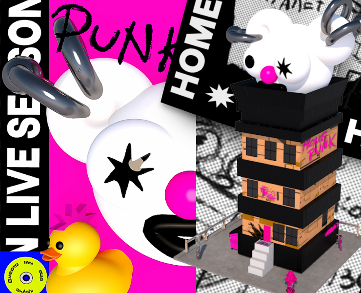 3D Здание и журнал Home Punk — Графика, 3D на Dprofile