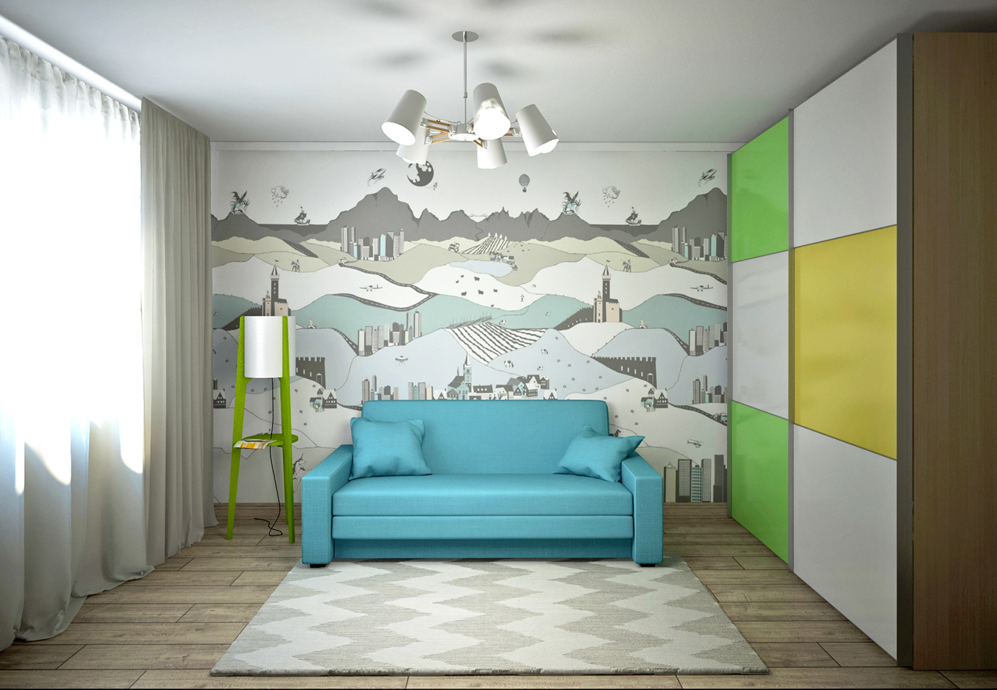 Дизайн проект 3 х комн. квартиры — Изображение №13 — 3D на Dprofile