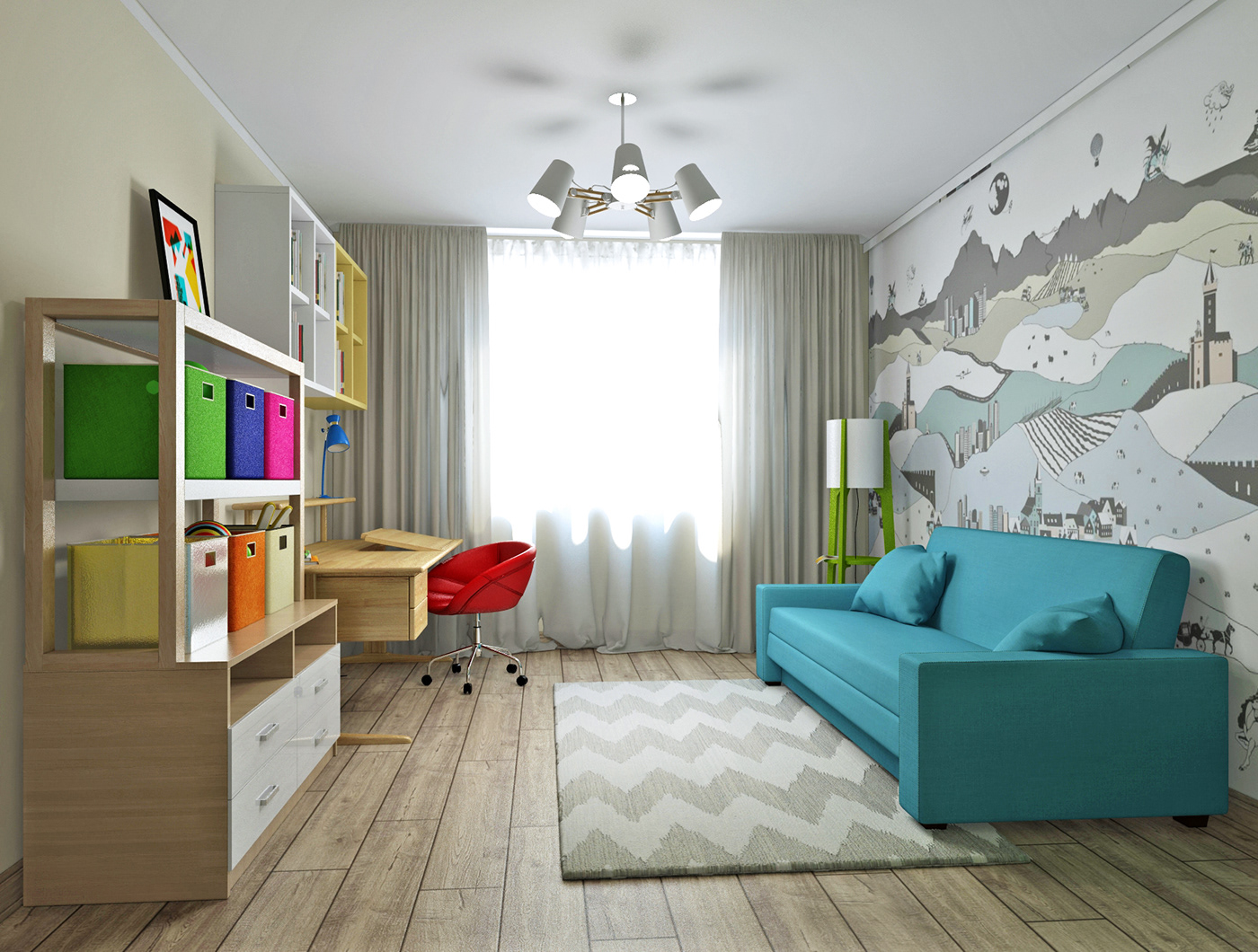 Дизайн проект 3 х комн. квартиры — Изображение №14 — 3D на Dprofile