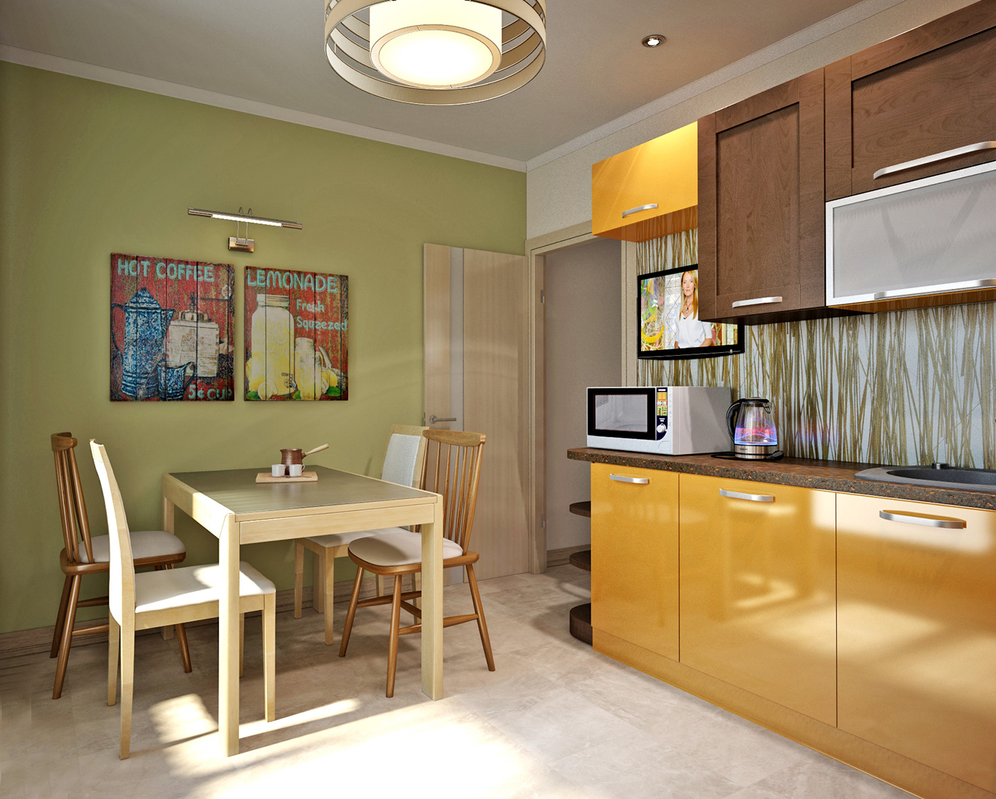 Дизайн проект 3 х комн. квартиры — Изображение №12 — 3D на Dprofile