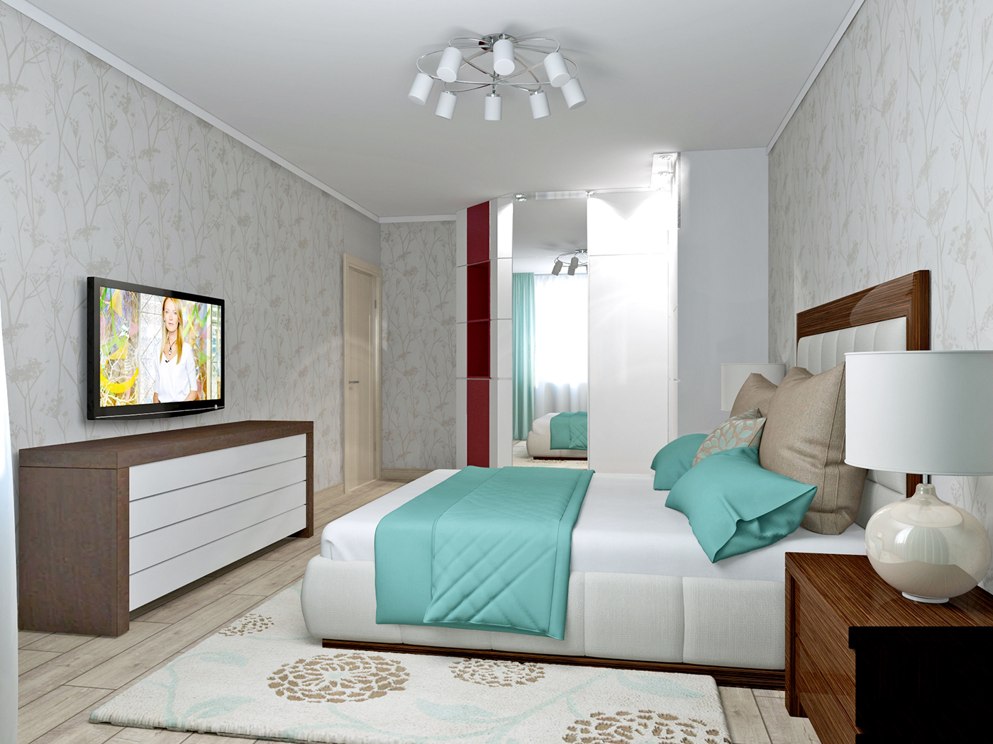 Дизайн проект 3 х комн. квартиры — Изображение №17 — 3D на Dprofile