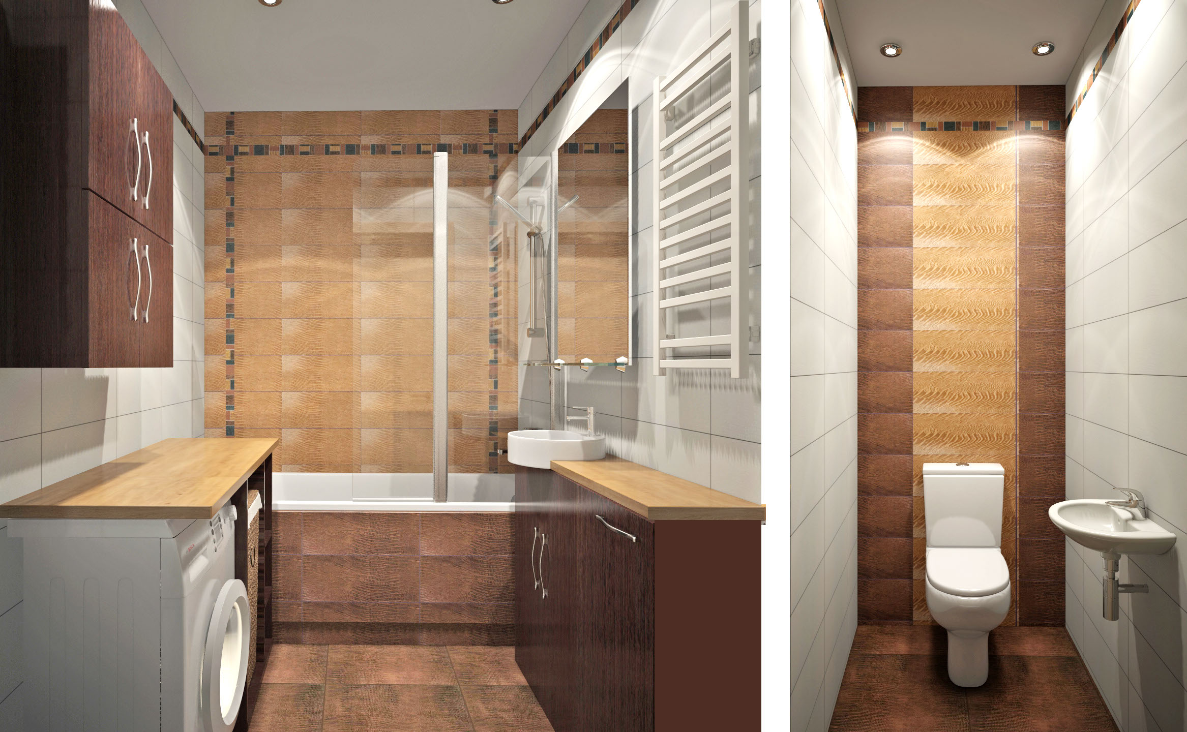 Дизайн проект 3 х комн. квартиры — Изображение №19 — 3D на Dprofile