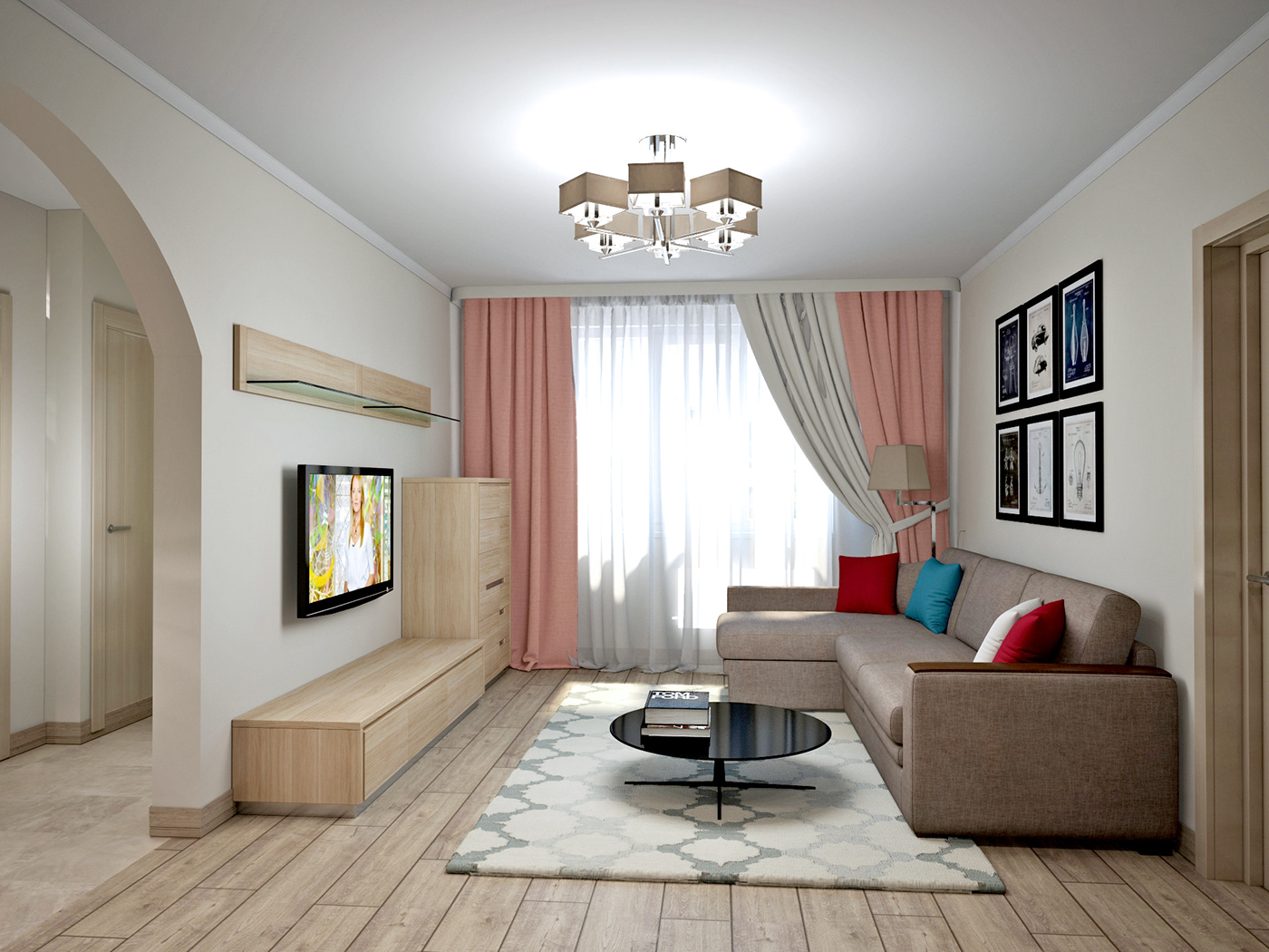 Дизайн проект 3 х комн. квартиры — Изображение №1 — 3D на Dprofile