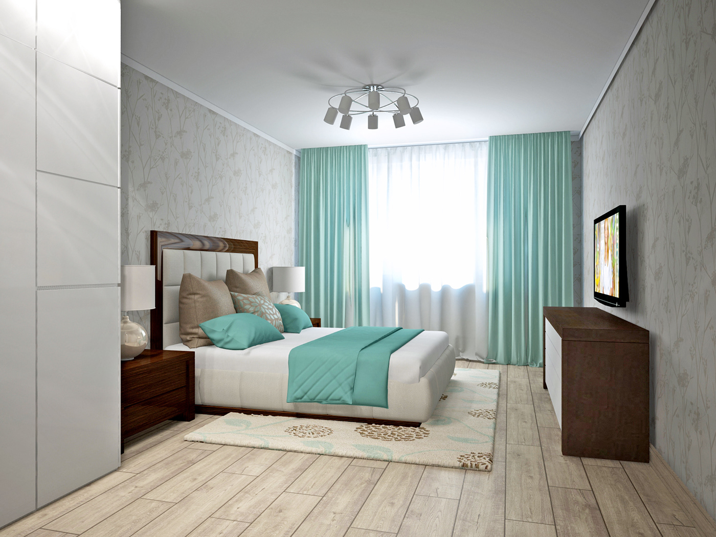 Дизайн проект 3 х комн. квартиры — Изображение №18 — 3D на Dprofile