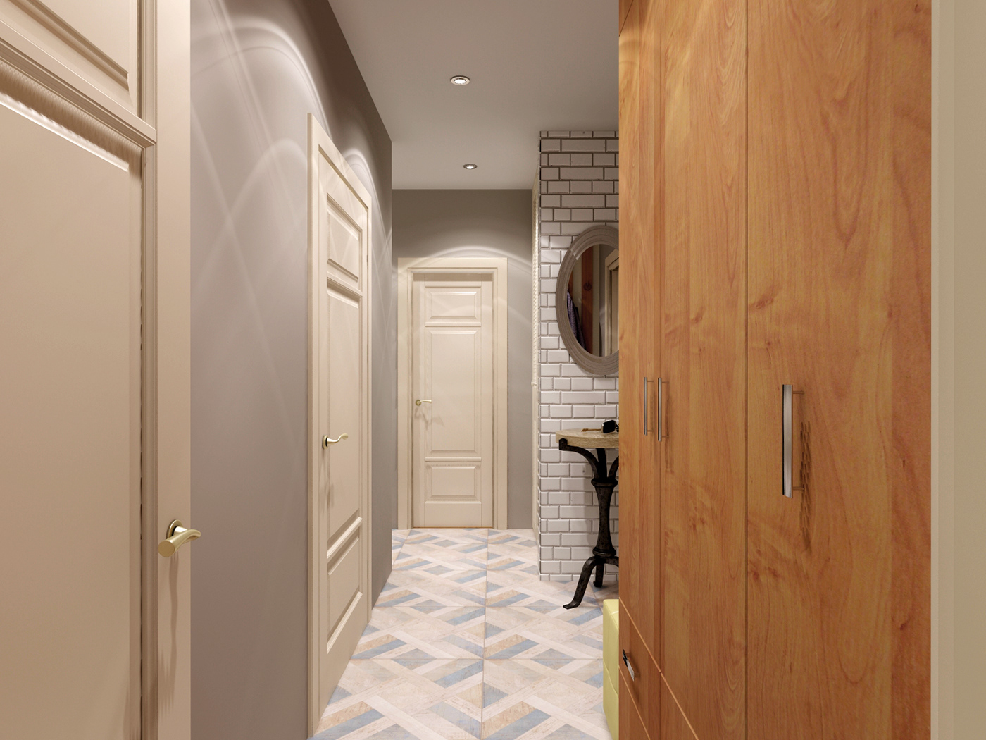 Дизайн проект 2 х. комн. квартиры — Изображение №19 — 3D на Dprofile