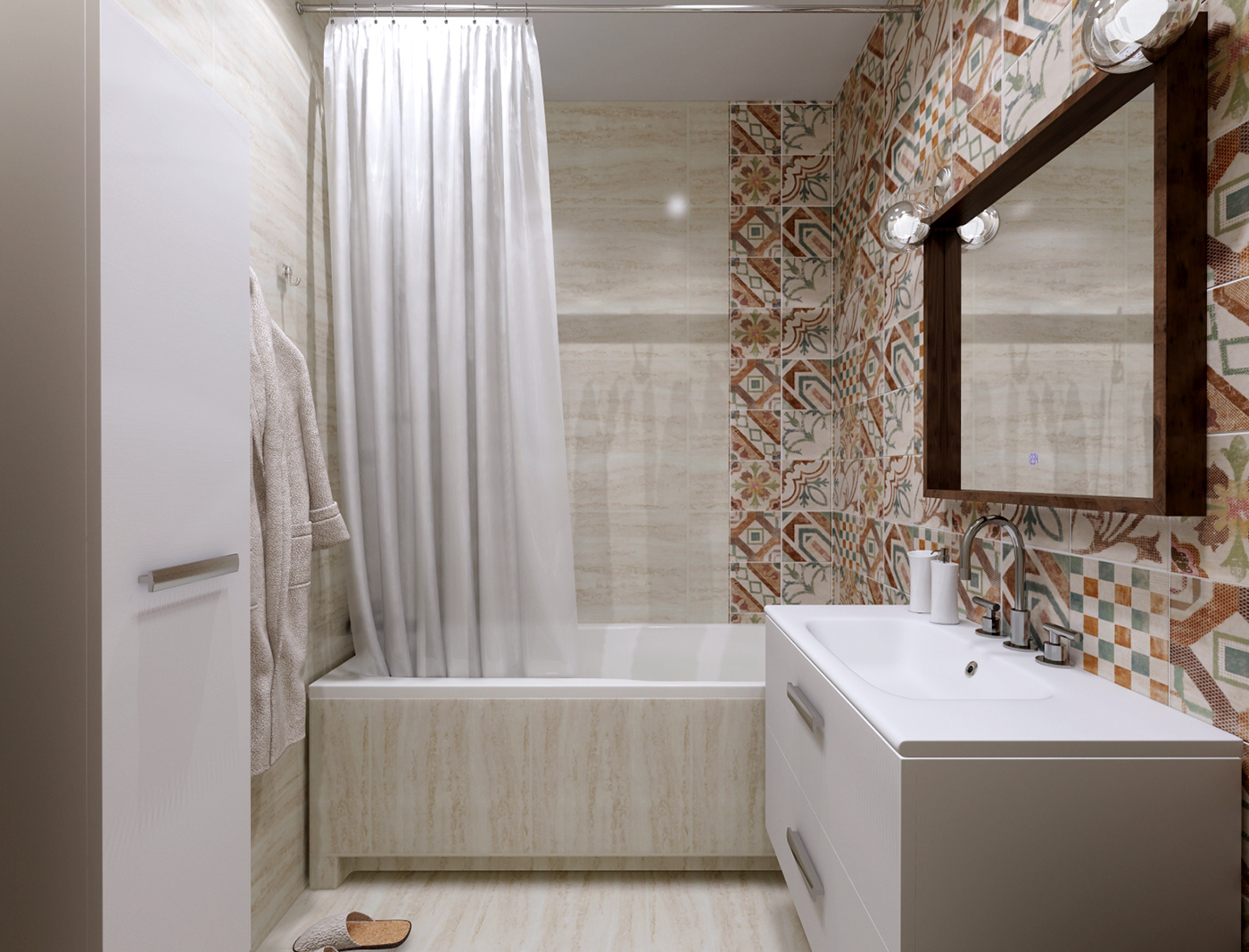 Дизайн проект 2 х. комн. квартиры — Изображение №22 — 3D на Dprofile