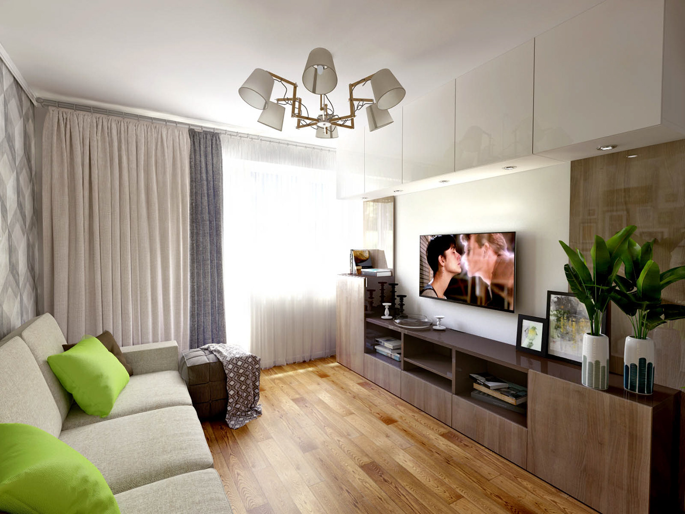 Дизайн проект 2 х. комн. квартиры — Изображение №5 — 3D на Dprofile