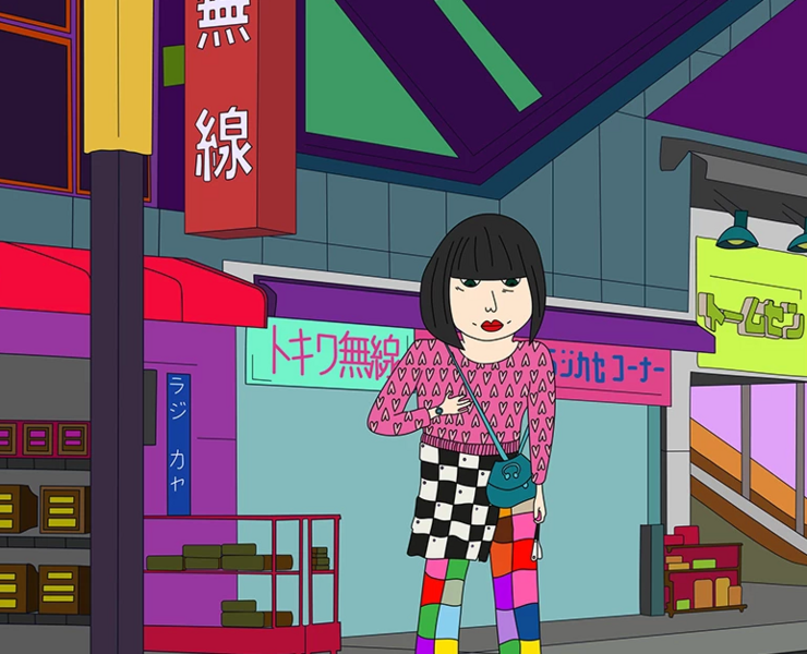 Big in Japan / girl illustration — Иллюстрация на Dprofile
