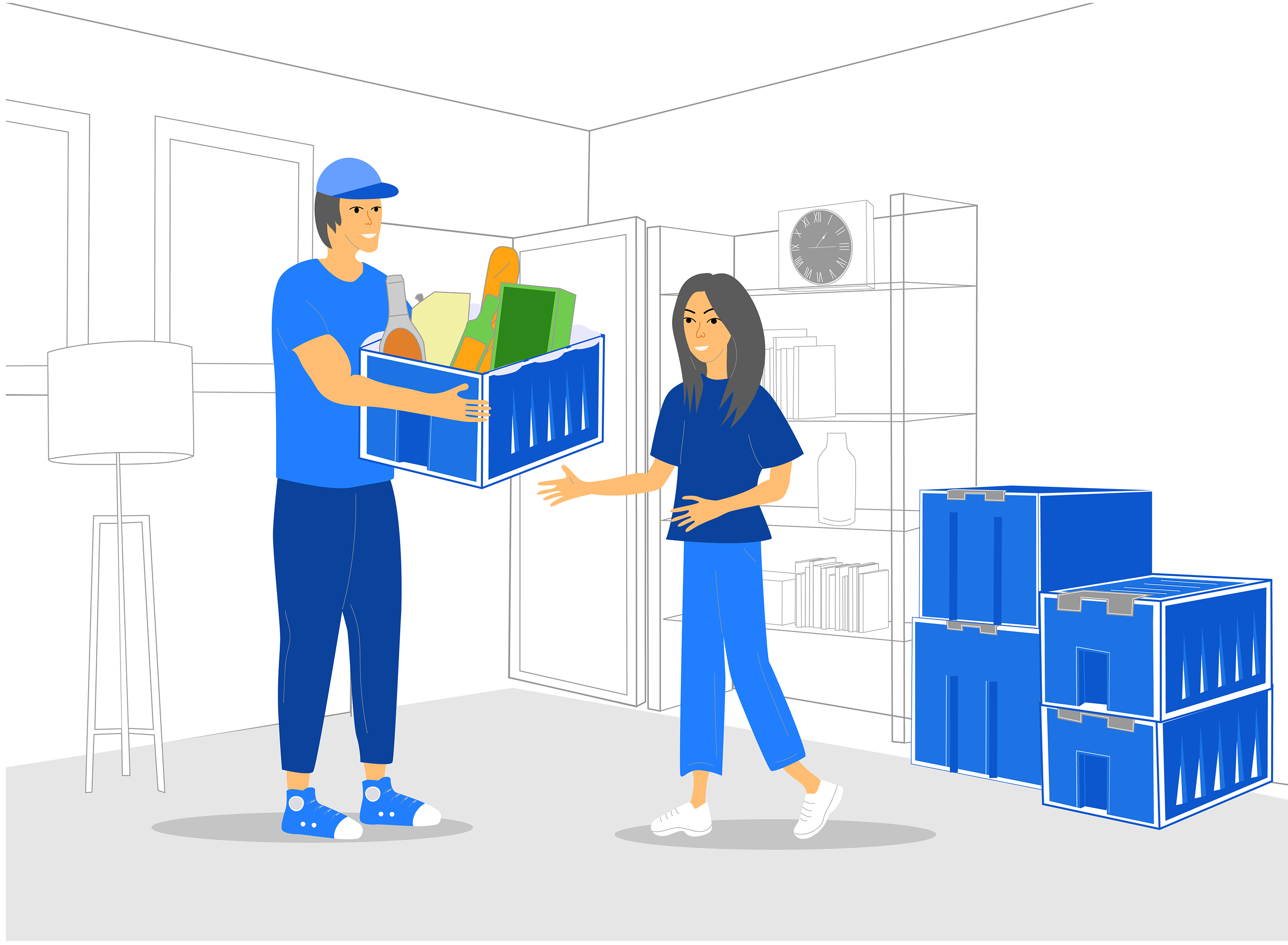 illustrations for an industrial packaging company — Изображение №1 — Иллюстрация на Dprofile