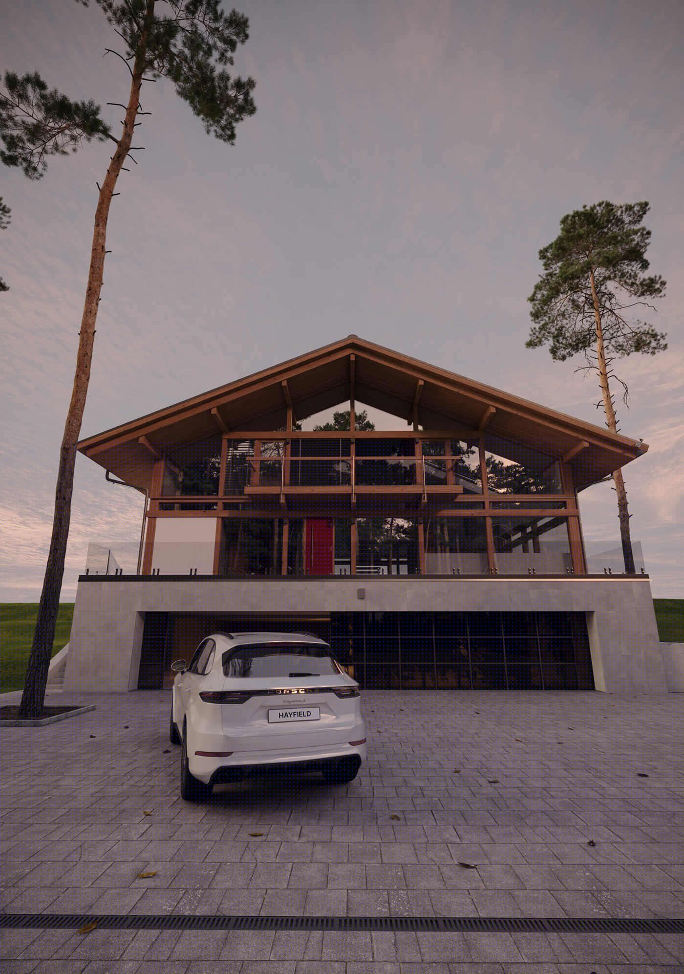 Архитектурная визуализация / Wood and Glass Villa — Изображение №13 — 3D на Dprofile