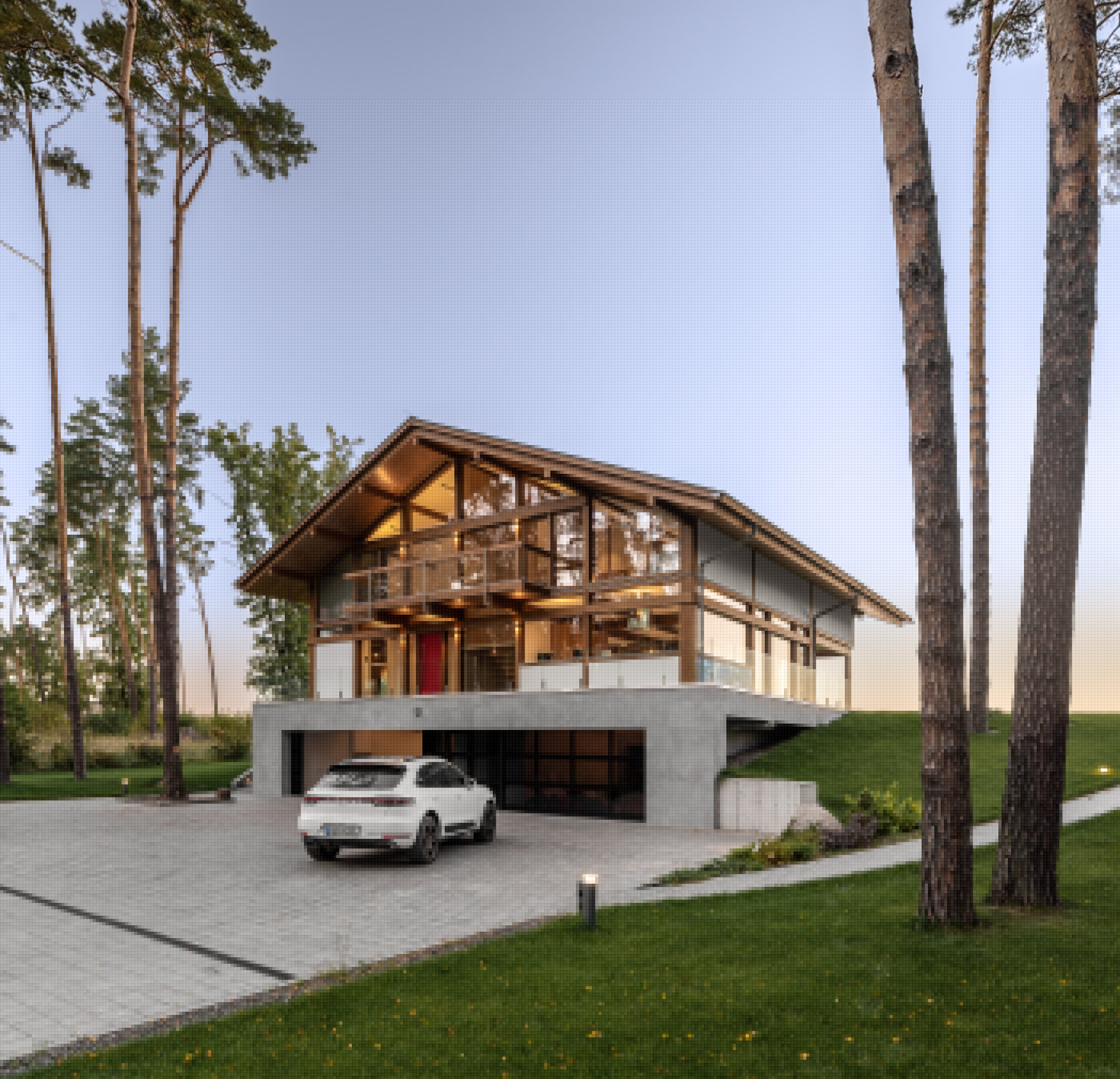 Архитектурная визуализация / Wood and Glass Villa — Изображение №6 — 3D на Dprofile