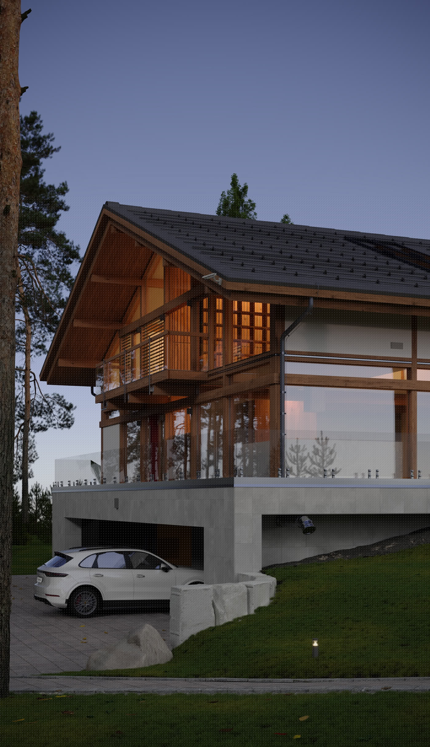 Архитектурная визуализация / Wood and Glass Villa — Изображение №4 — 3D на Dprofile