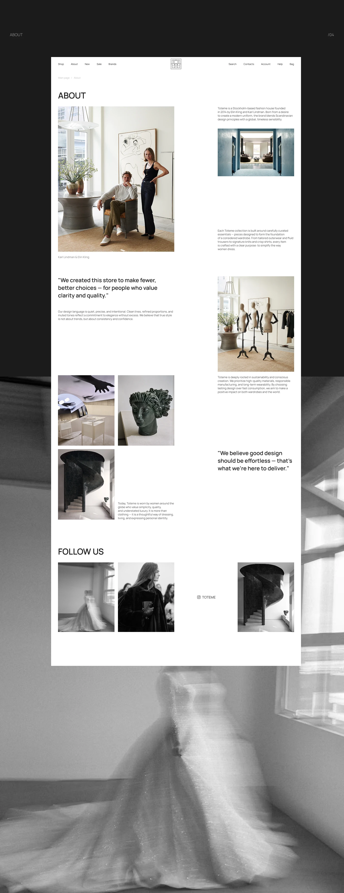 Store | Toteme| Design concept — Изображение №9 — Интерфейсы на Dprofile