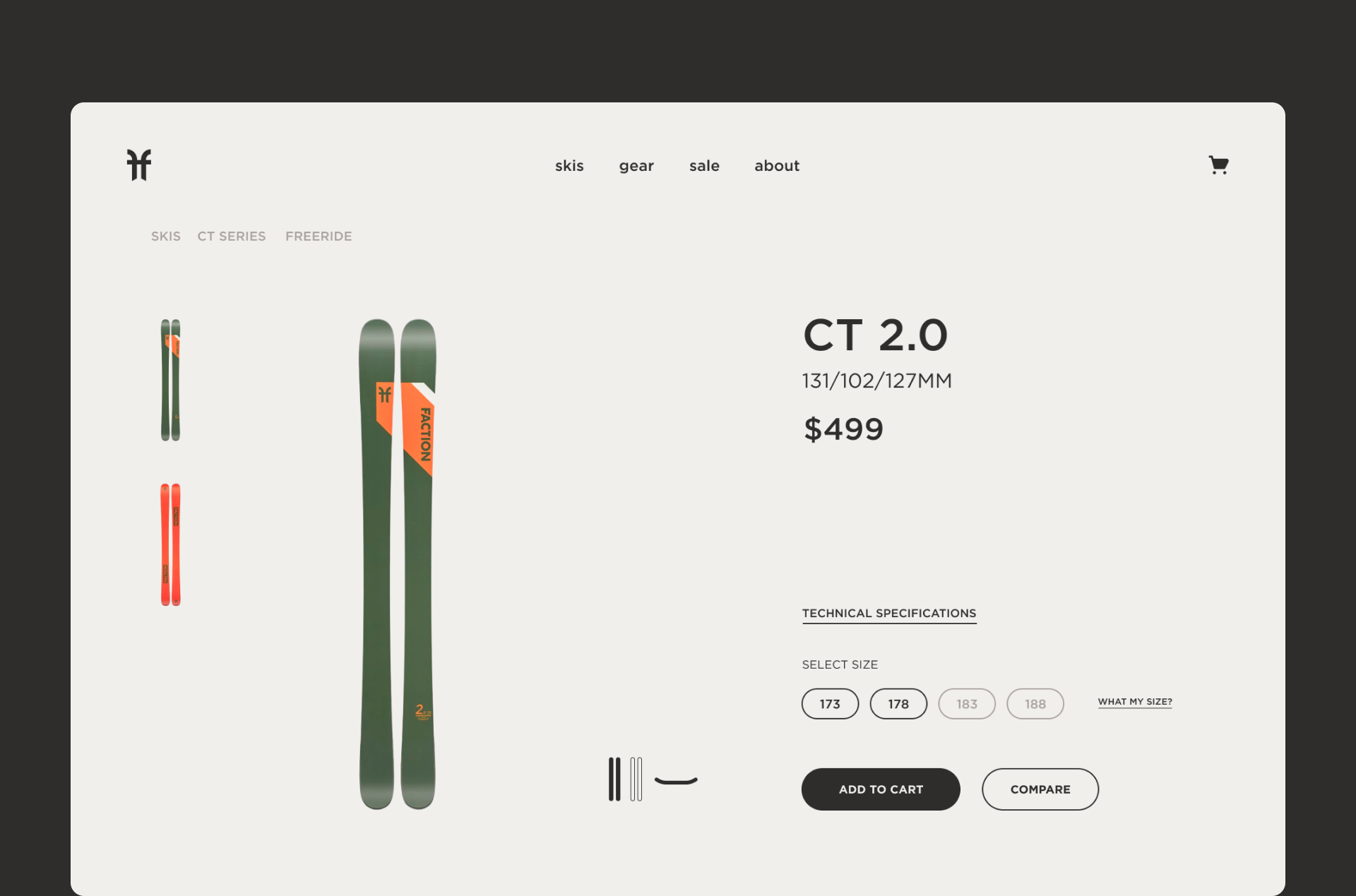 FACTION Ski website redesign — Изображение №9 — Интерфейсы, Брендинг на Dprofile