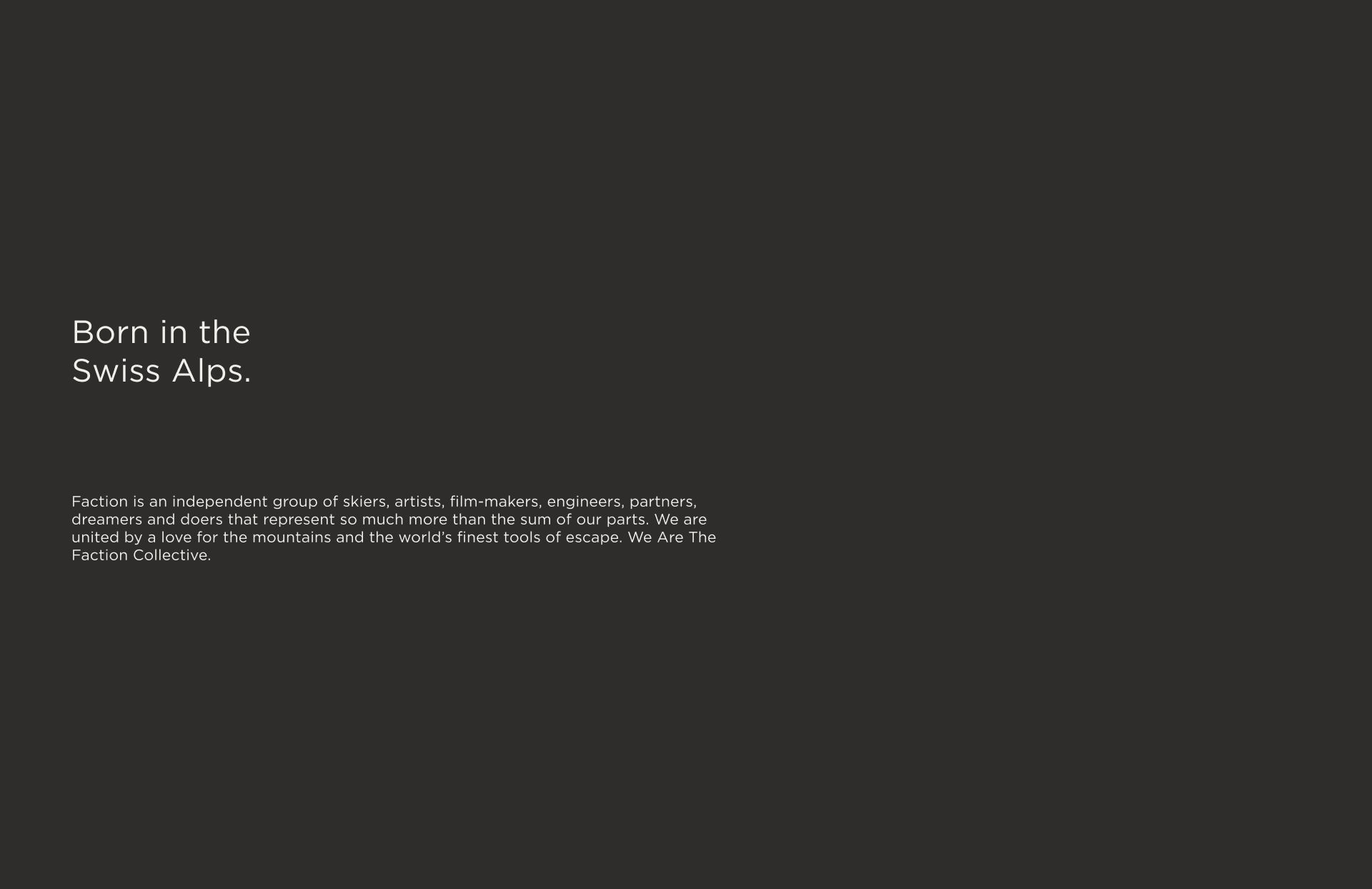 FACTION Ski website redesign — Изображение №2 — Интерфейсы, Брендинг на Dprofile