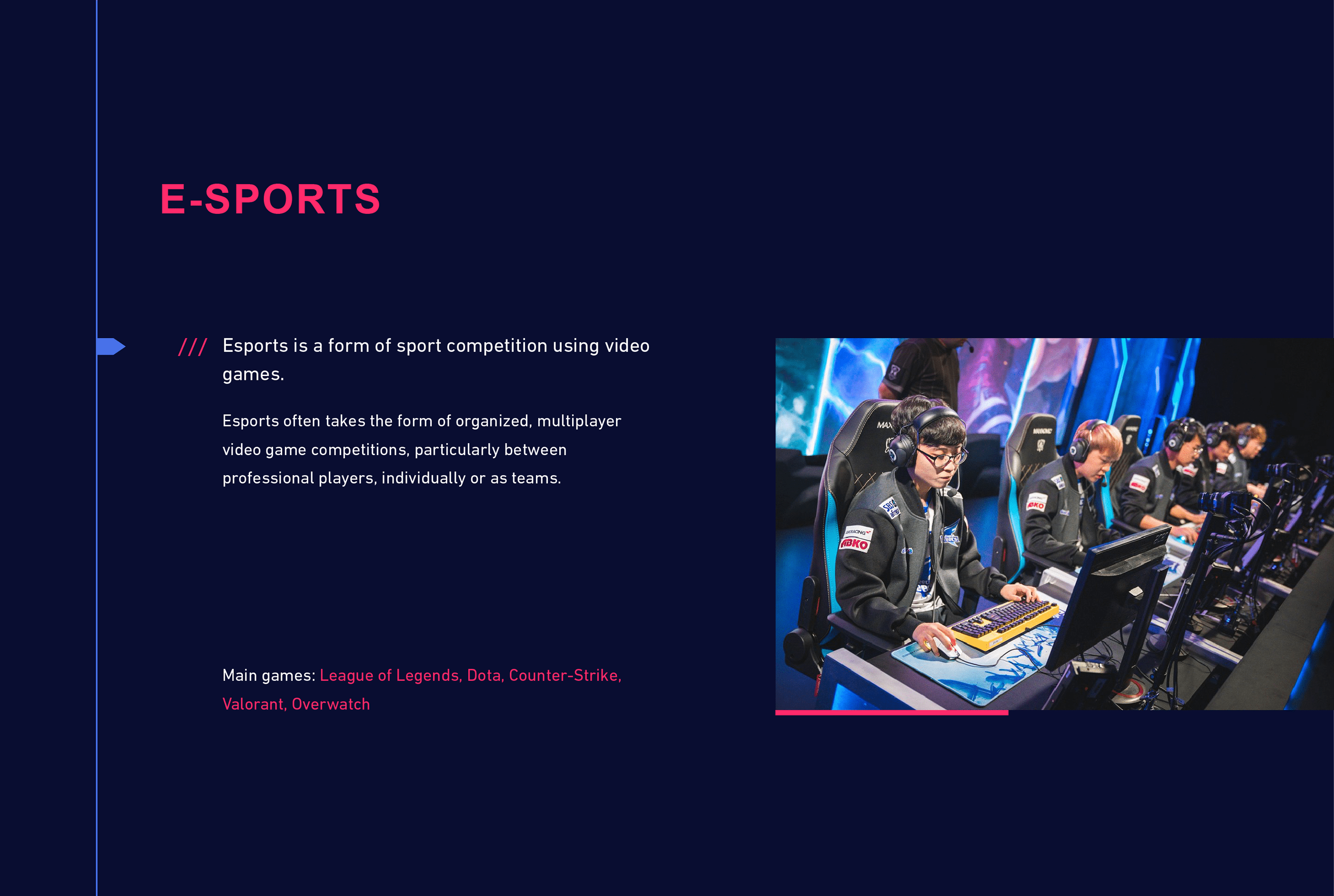 E-Sports app — Изображение №5 — Интерфейсы на Dprofile
