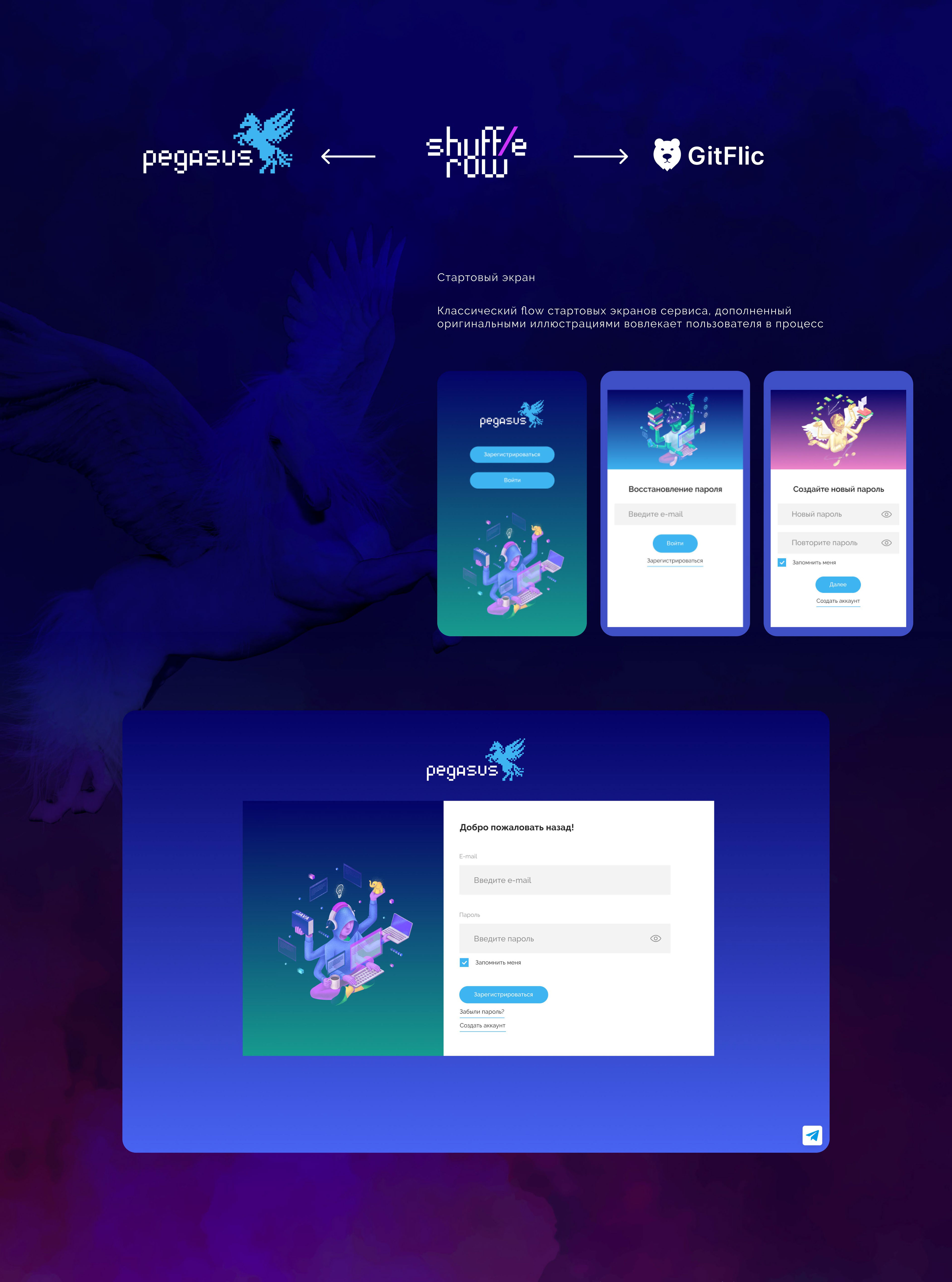 Shuffle Row project . Identity. UX/UI. SMM. — Изображение №4 — Интерфейсы на Dprofile