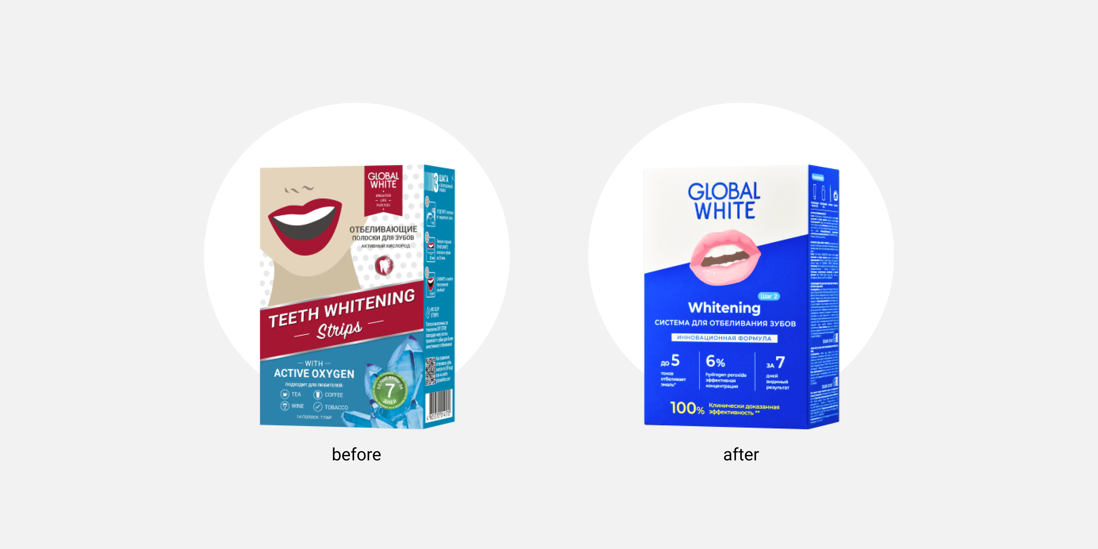 Редизайн упаковки бренда Global White — Изображение №2 — Брендинг на Dprofile