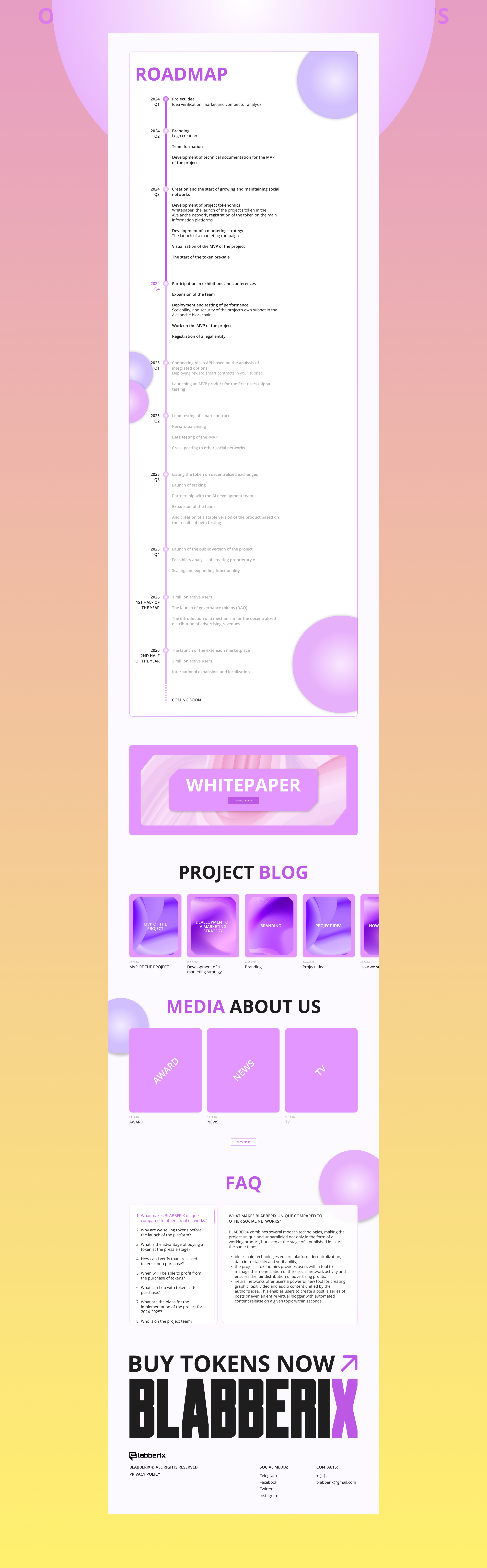 Blabberix | Landing page — Изображение №5 — Интерфейсы, Иллюстрация на Dprofile