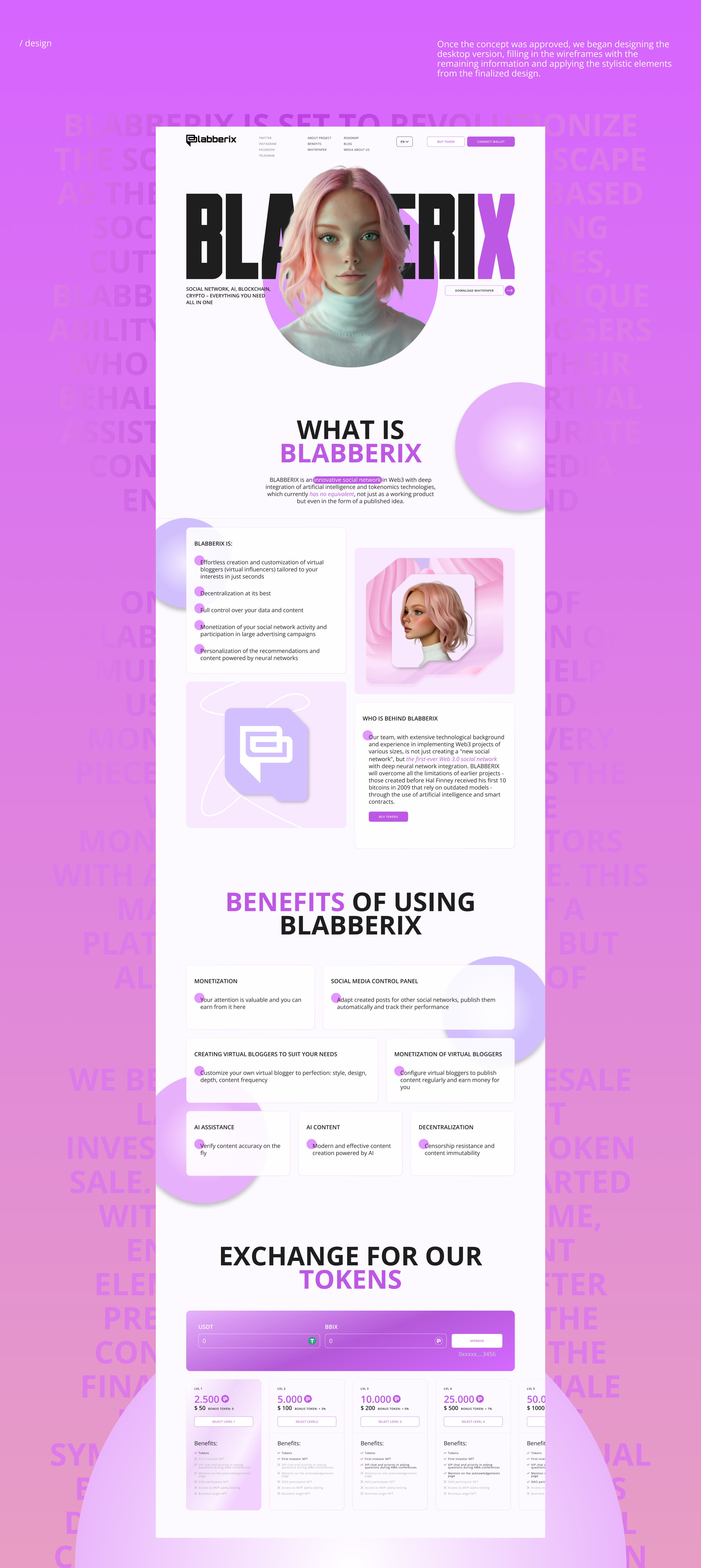 Blabberix | Landing page — Изображение №4 — Интерфейсы, Иллюстрация на Dprofile