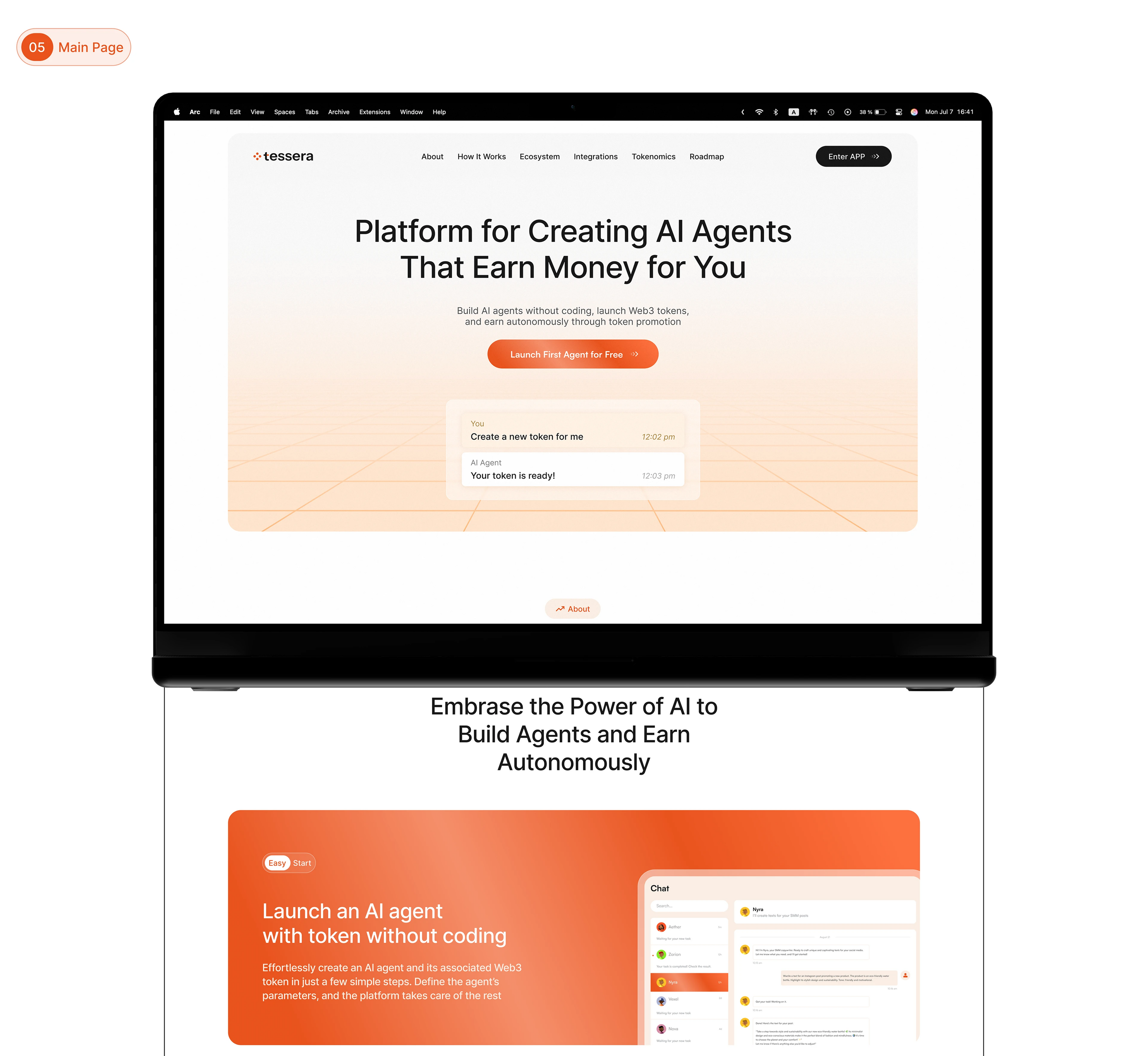 Tessera Build | Web3 platform — Изображение №10 — Интерфейсы, Брендинг на Dprofile