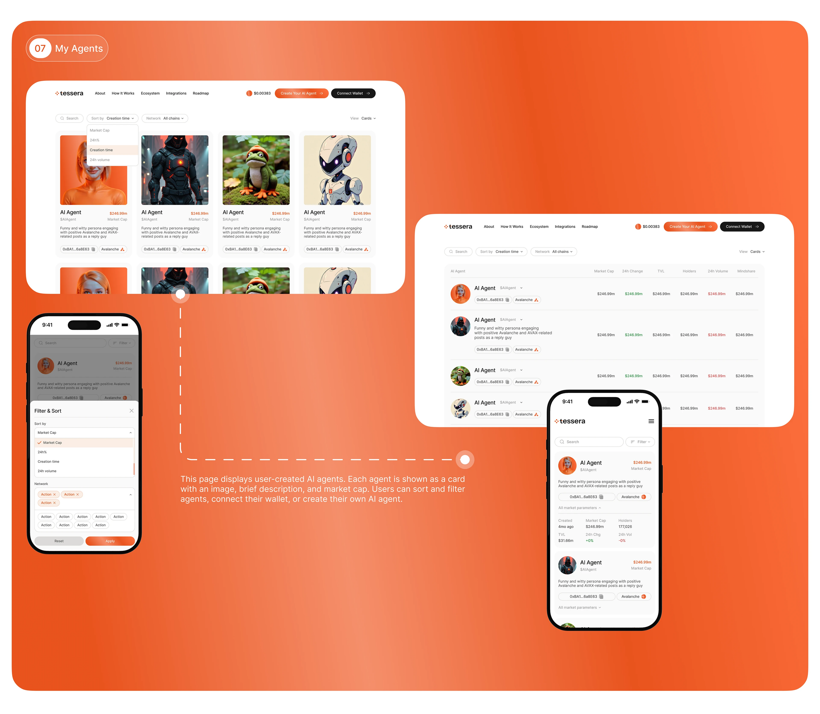 Tessera Build | Web3 platform — Изображение №14 — Интерфейсы, Брендинг на Dprofile