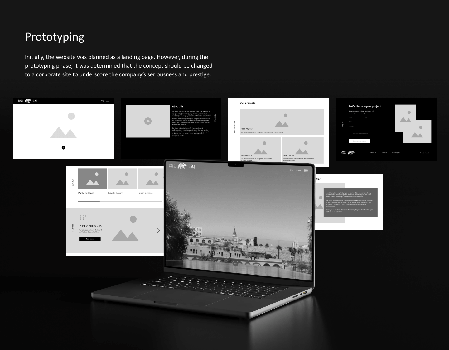 DovKram | Corporate website — Изображение №4 — Интерфейсы на Dprofile