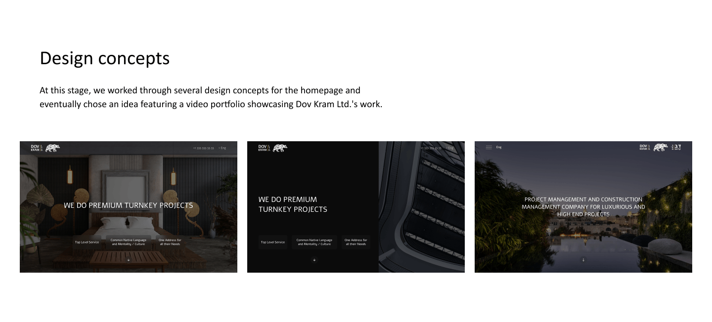 DovKram | Corporate website — Изображение №5 — Интерфейсы на Dprofile