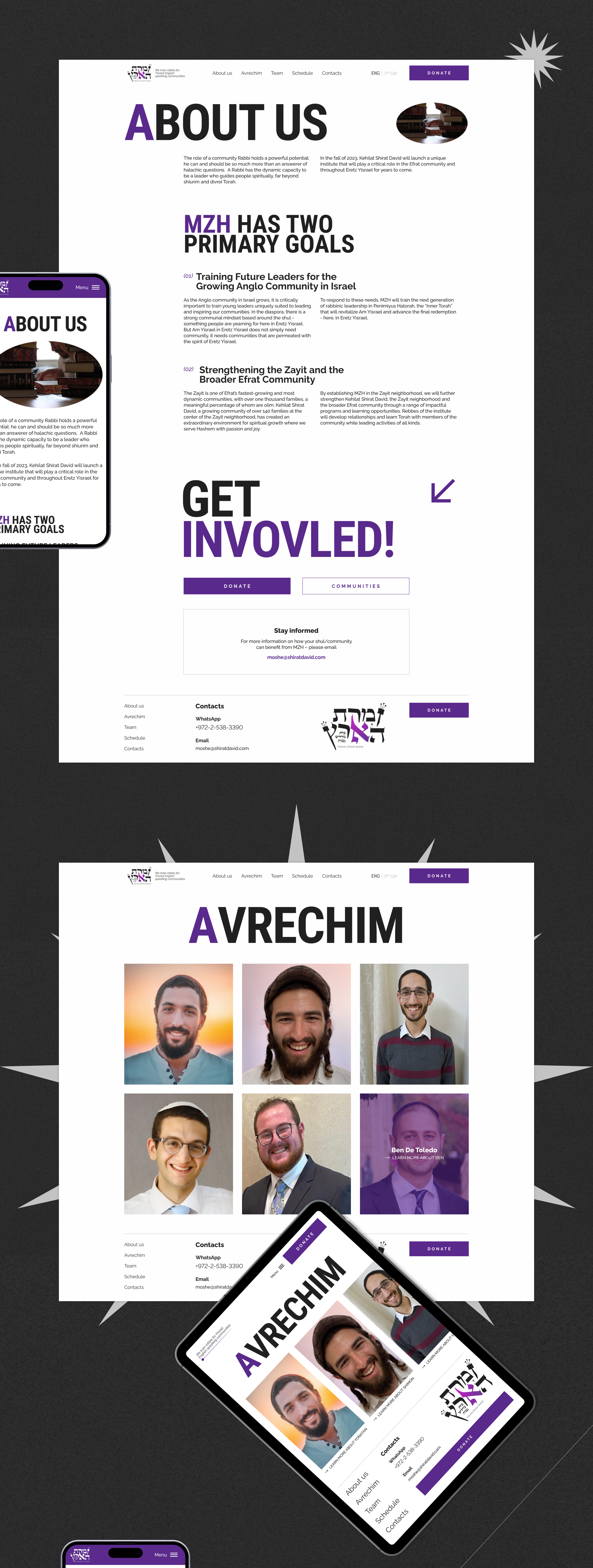 Corporate website | Machon Zimrat Ha'aretz — Изображение №4 — Интерфейсы на Dprofile