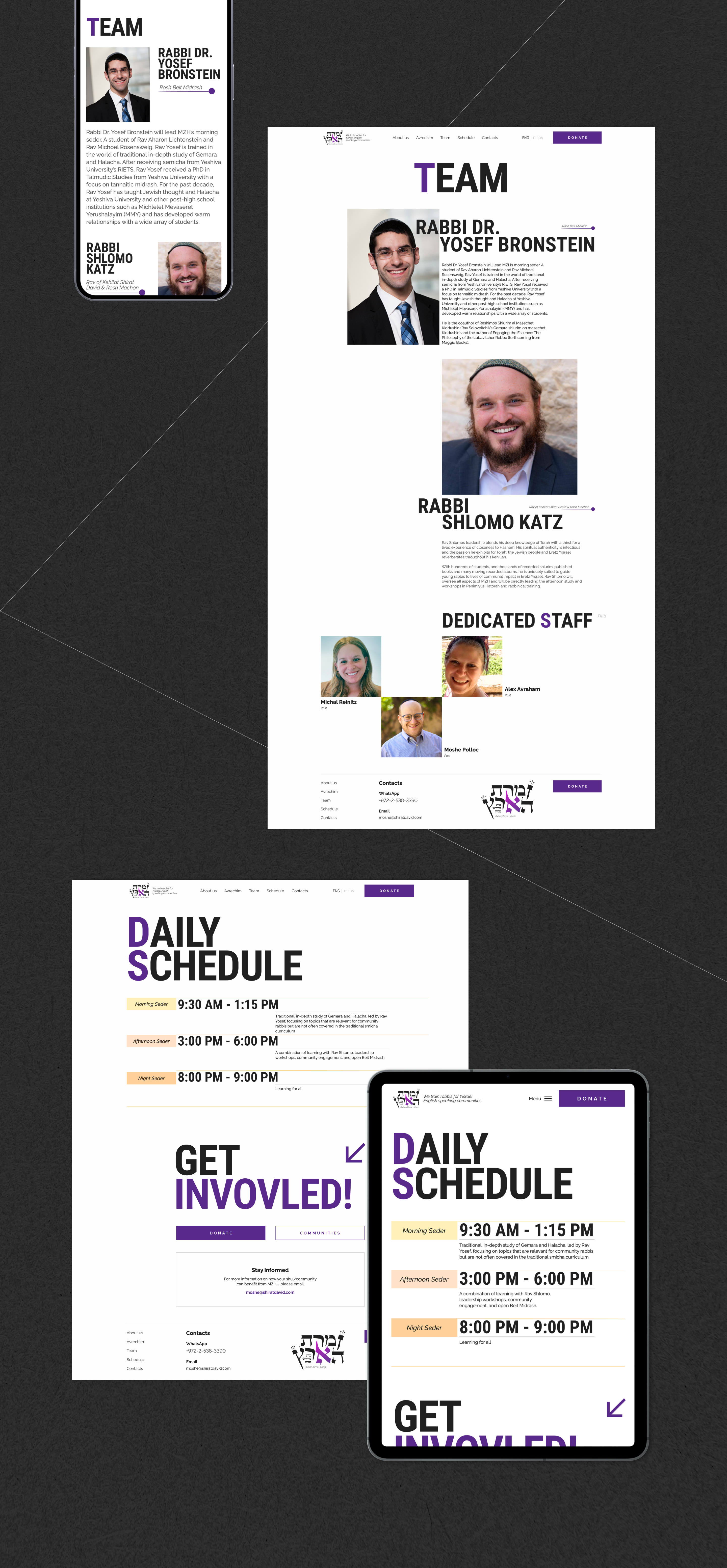Corporate website | Machon Zimrat Ha'aretz — Изображение №5 — Интерфейсы на Dprofile