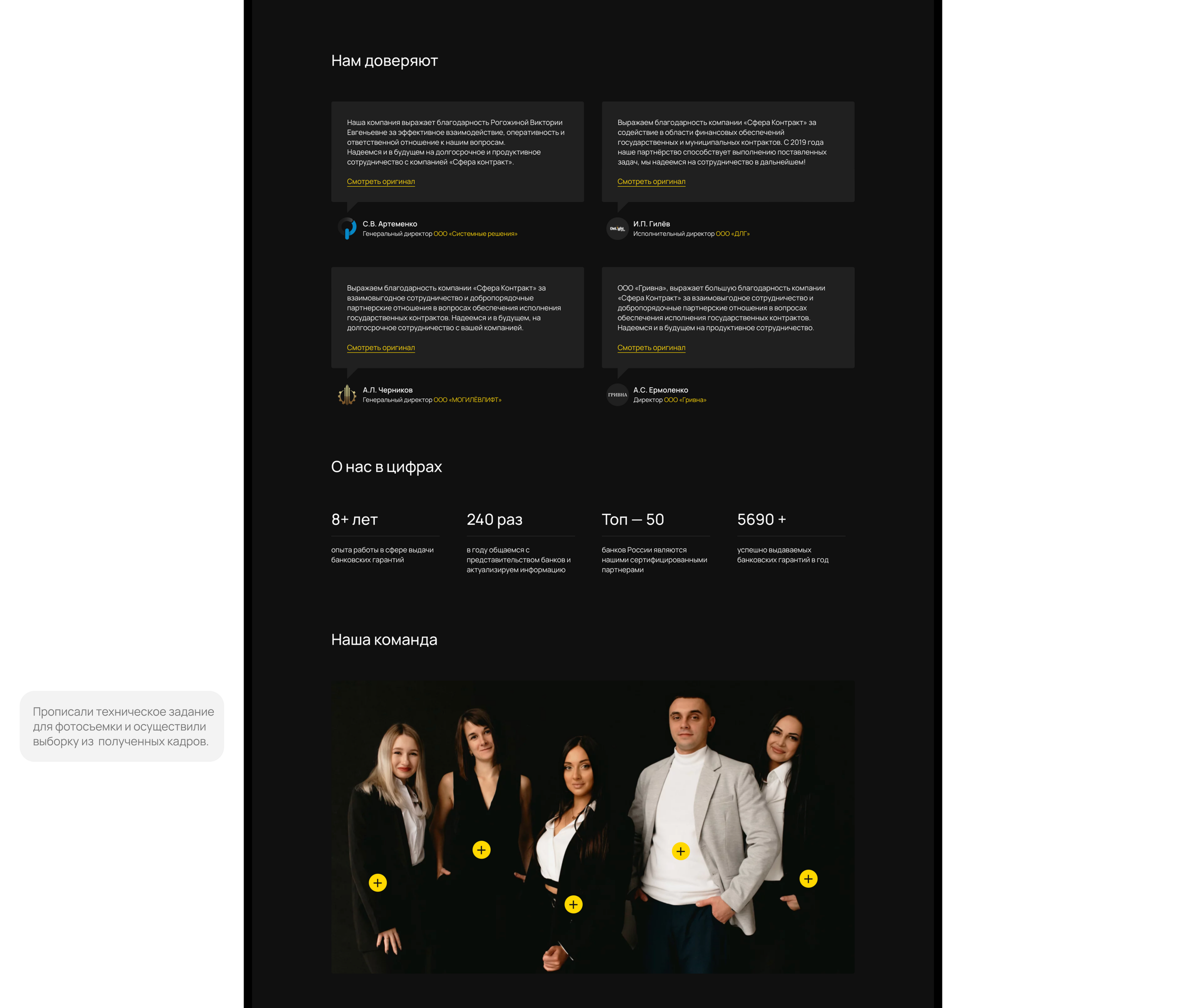 Сфера контракт | Landing Page — Изображение №11 — Интерфейсы на Dprofile