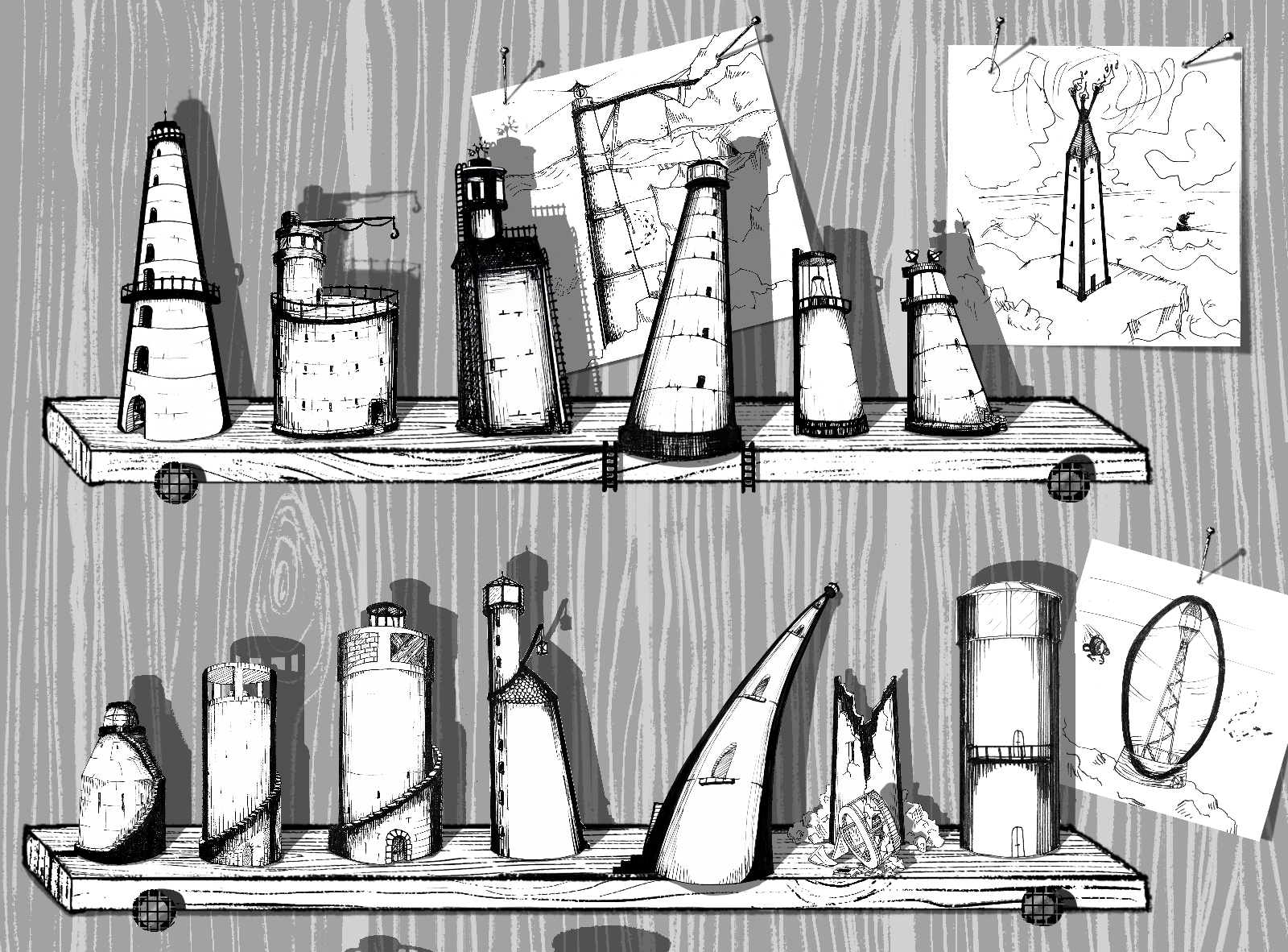 Коллекция маяков «Алфавит» — Изображение №34 — Иллюстрация, Графика на Dprofile