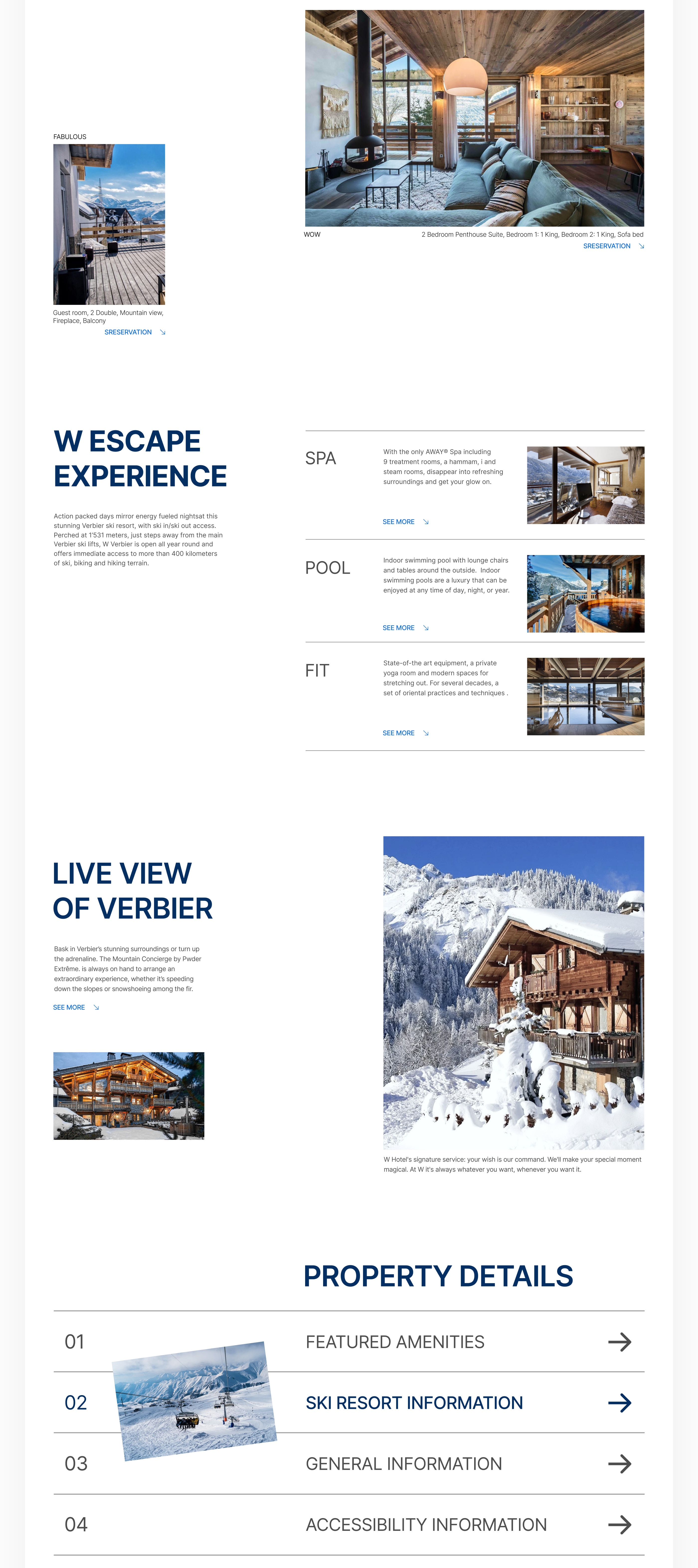 Website Verbier Hotel Redesign — Изображение №5 — Интерфейсы на Dprofile