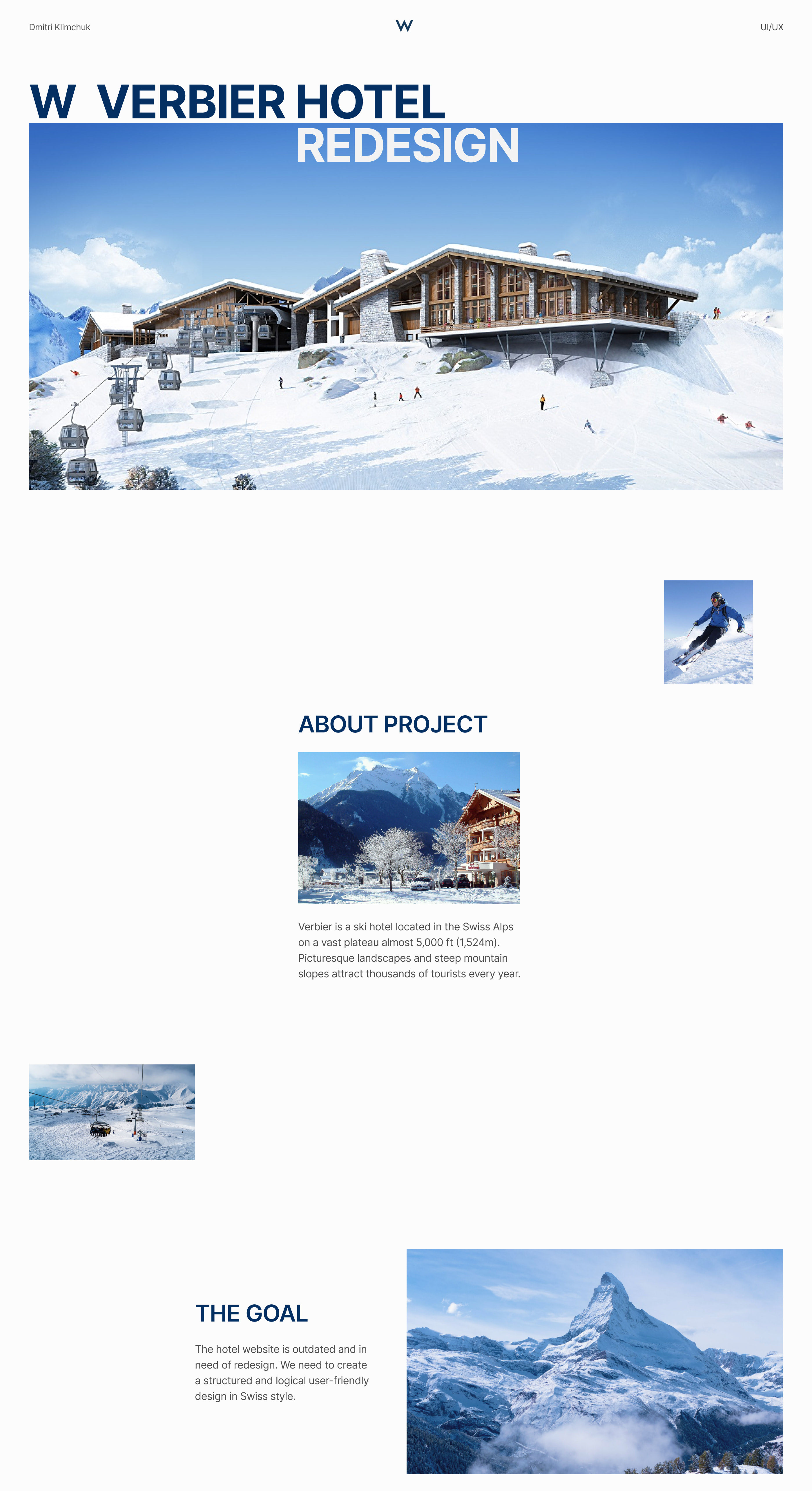 Website Verbier Hotel Redesign — Изображение №1 — Интерфейсы на Dprofile