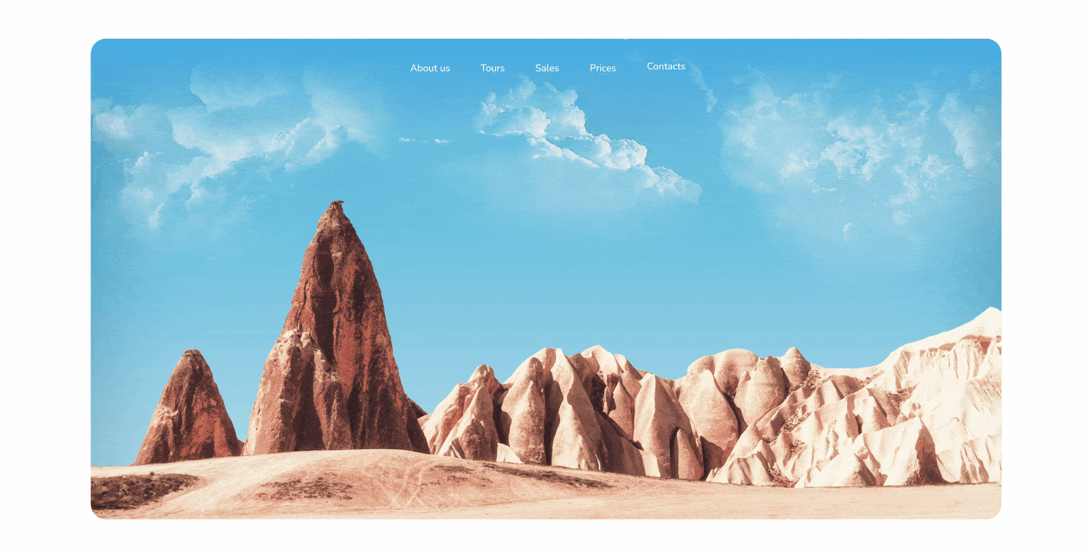 Tours Cappadocia Landing Page — Изображение №1 — Интерфейсы, Анимация на Dprofile