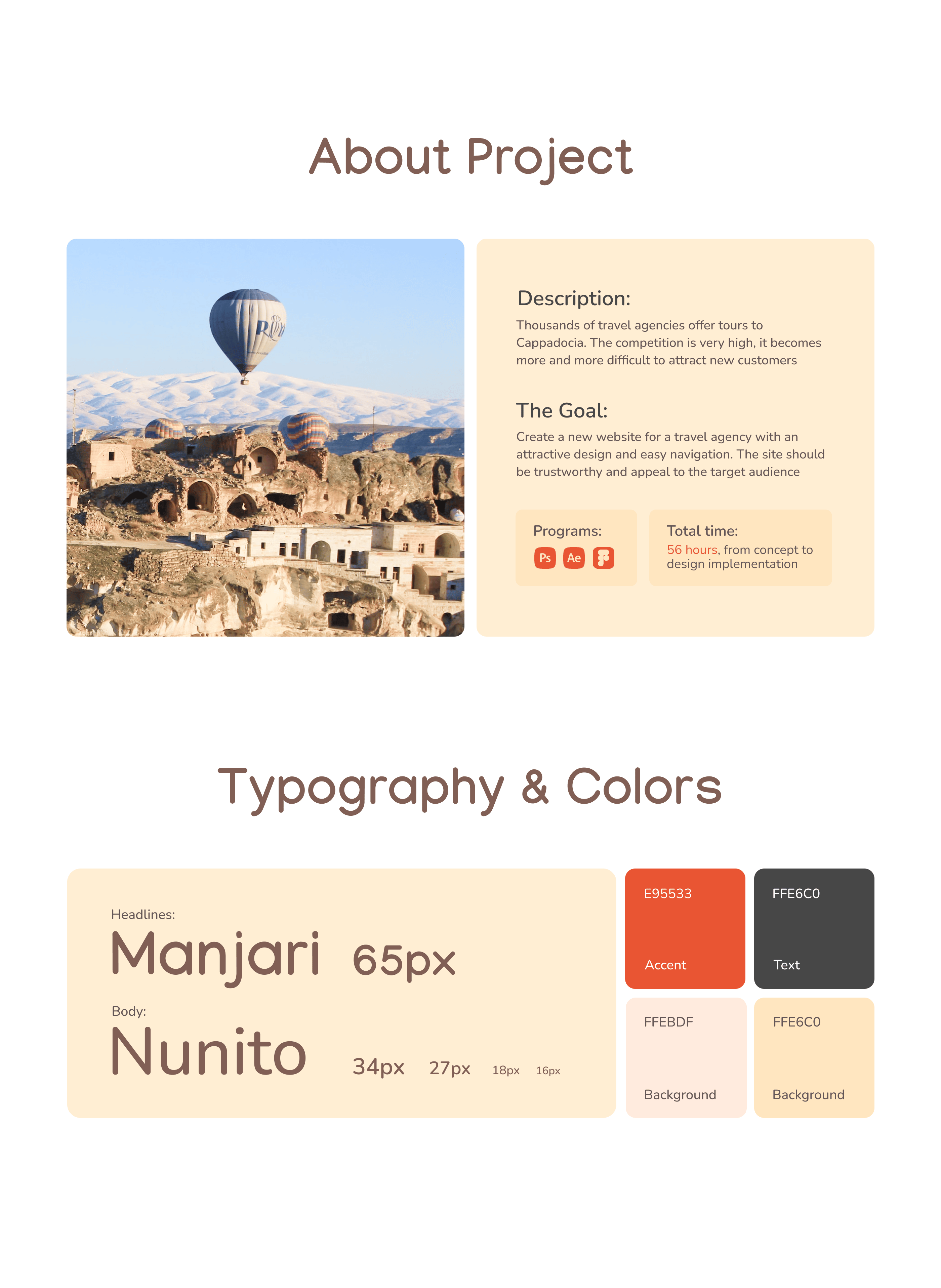 Tours Cappadocia Landing Page — Изображение №2 — Интерфейсы, Анимация на Dprofile