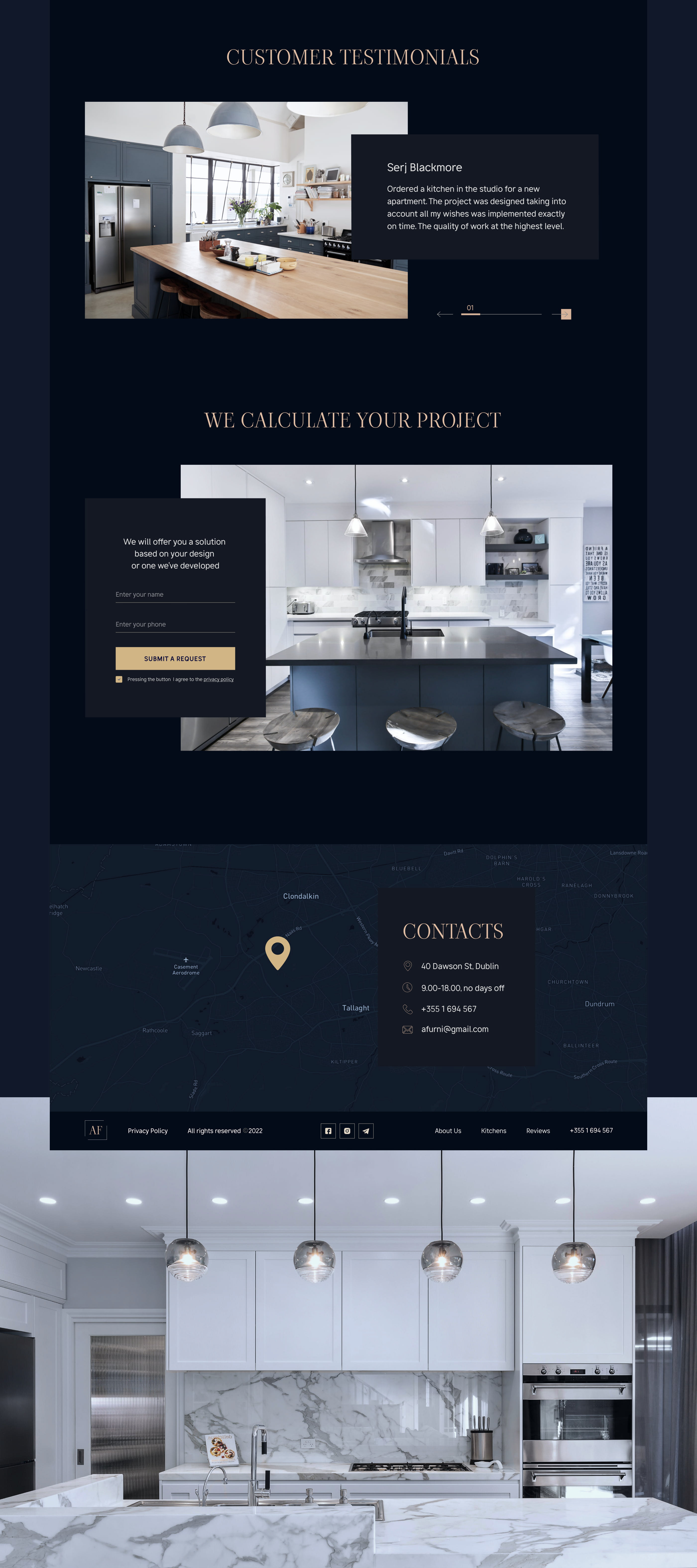 Kitchens Factory Website — Изображение №8 — Интерфейсы, Анимация на Dprofile