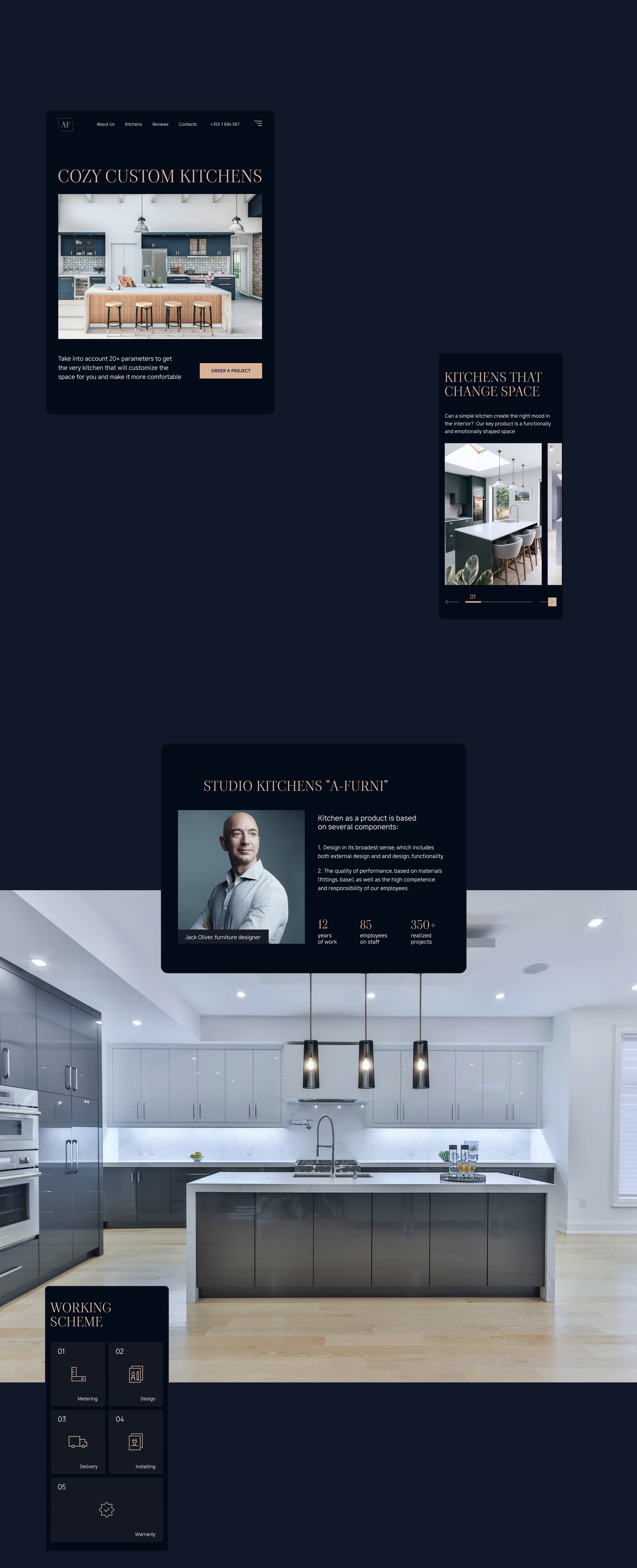 Kitchens Factory Website — Изображение №9 — Интерфейсы, Анимация на Dprofile