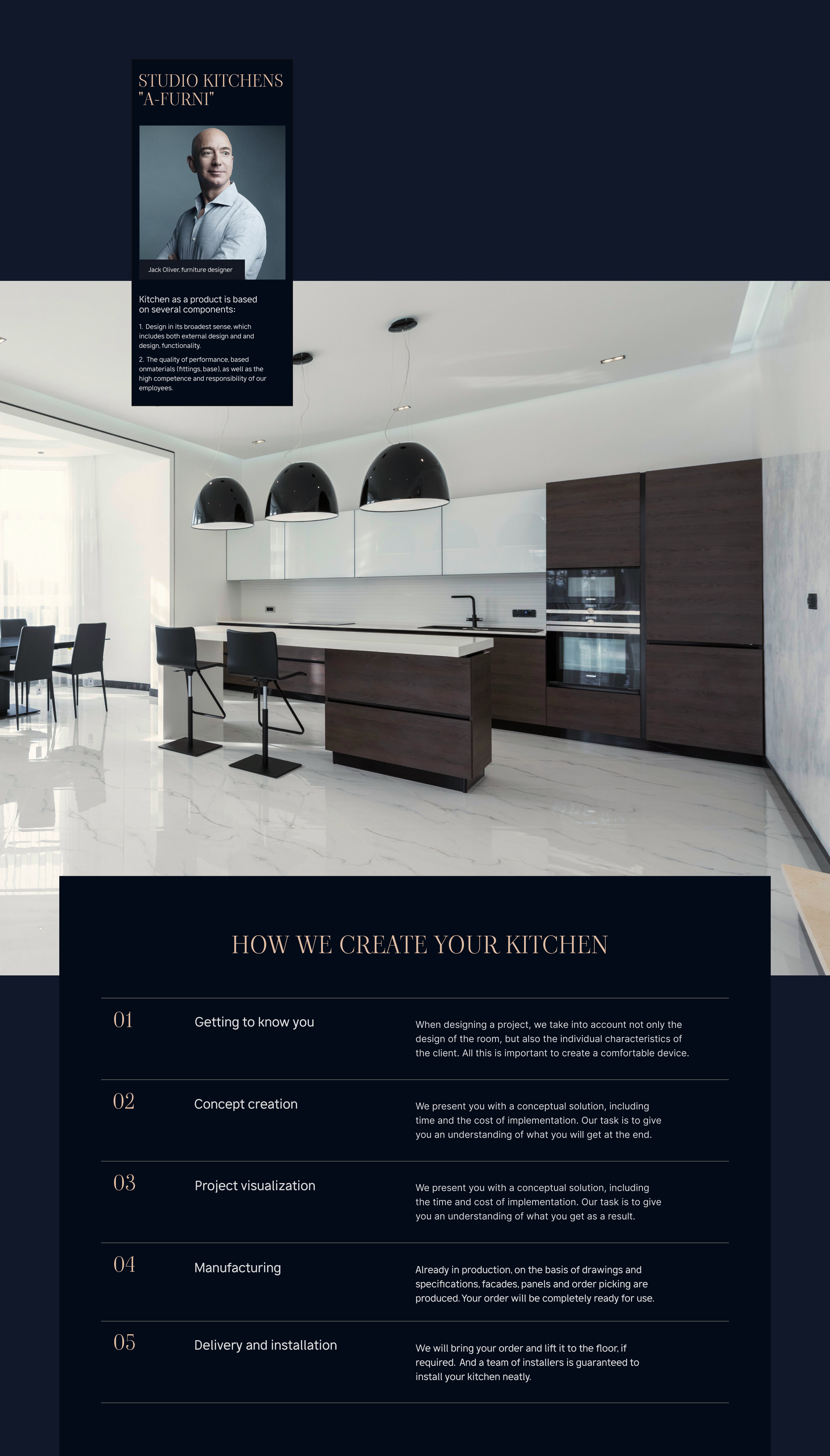 Kitchens Factory Website — Изображение №7 — Интерфейсы, Анимация на Dprofile