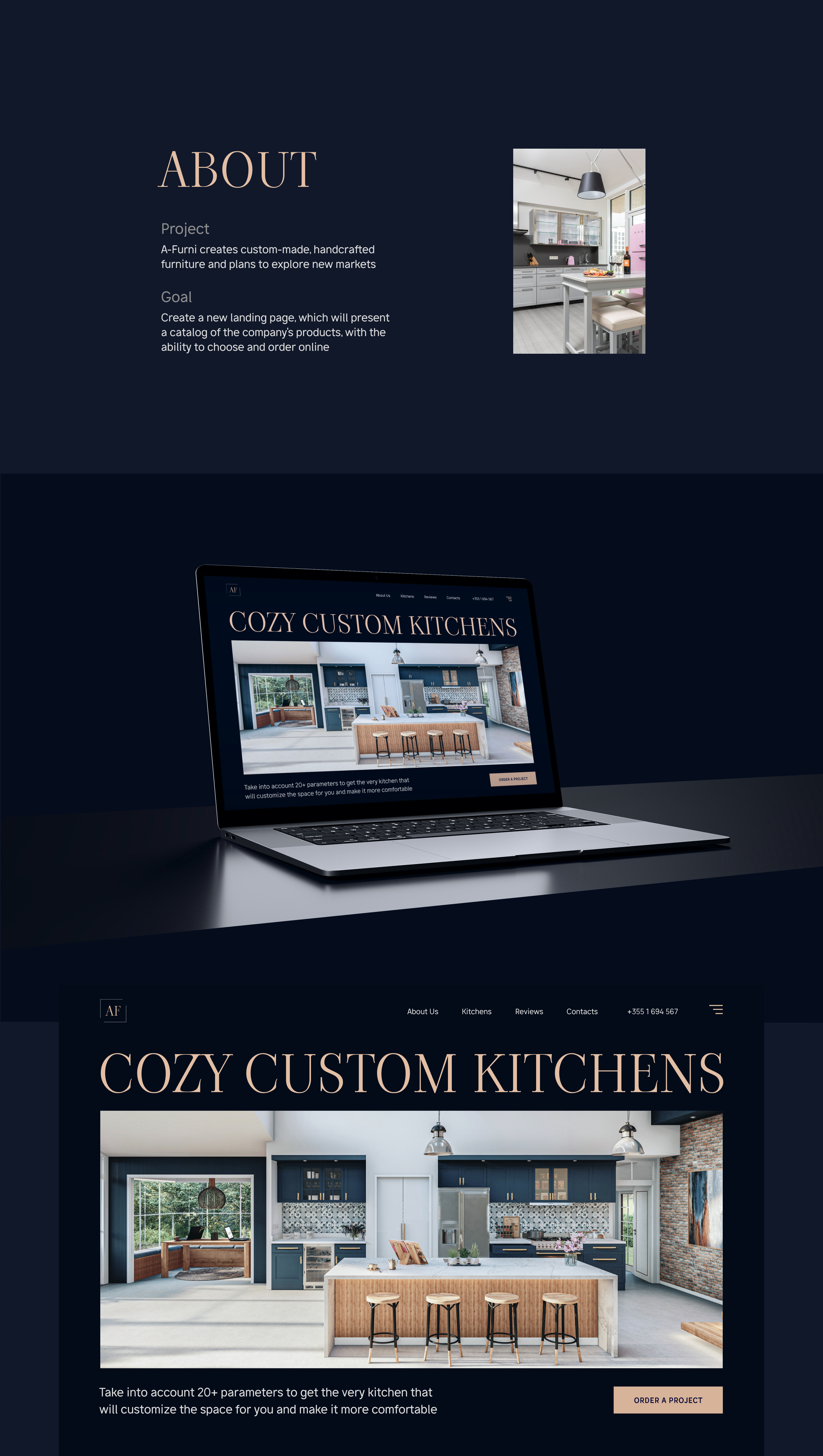 Kitchens Factory Website — Изображение №3 — Интерфейсы, Анимация на Dprofile