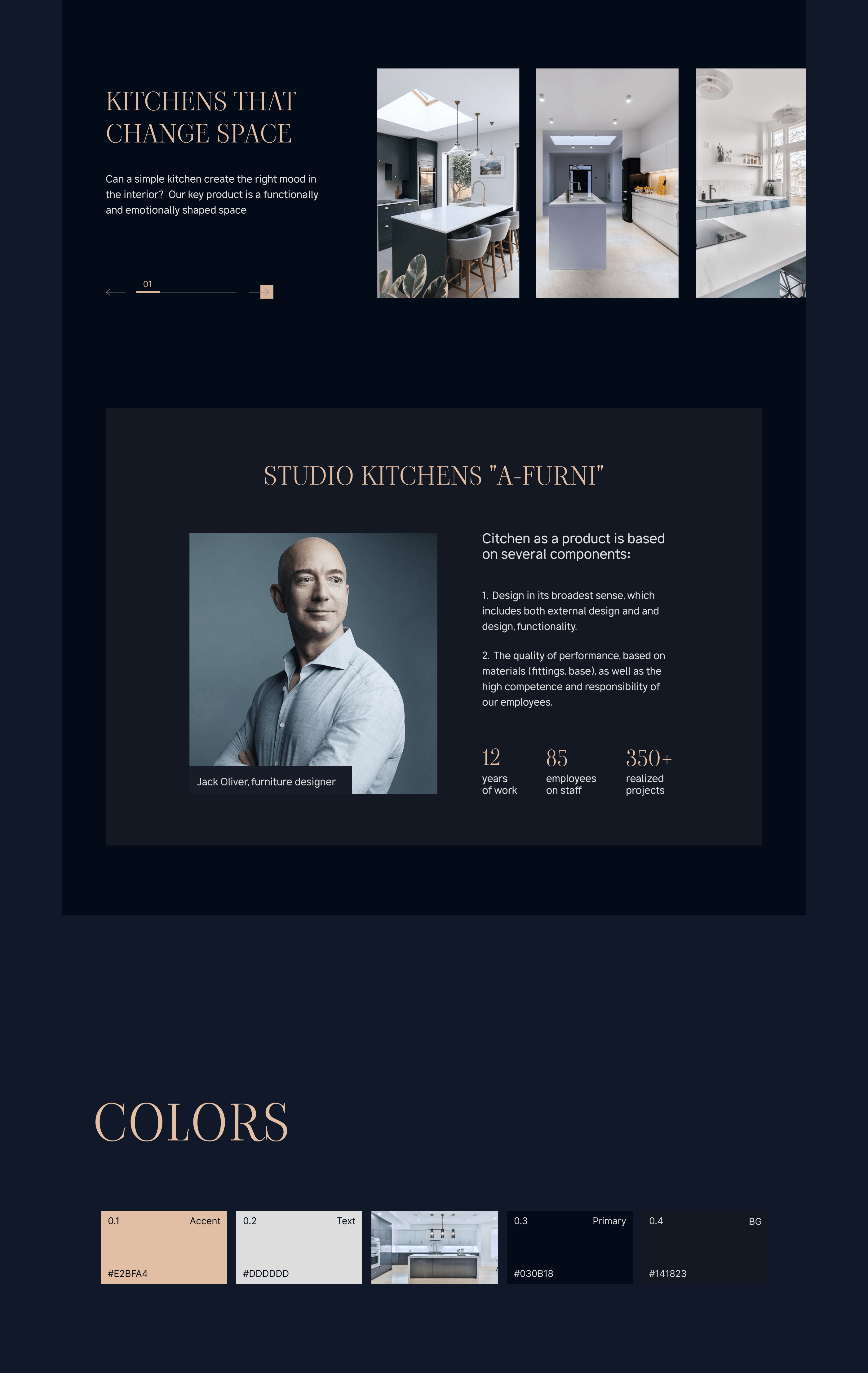 Kitchens Factory Website — Изображение №4 — Интерфейсы, Анимация на Dprofile