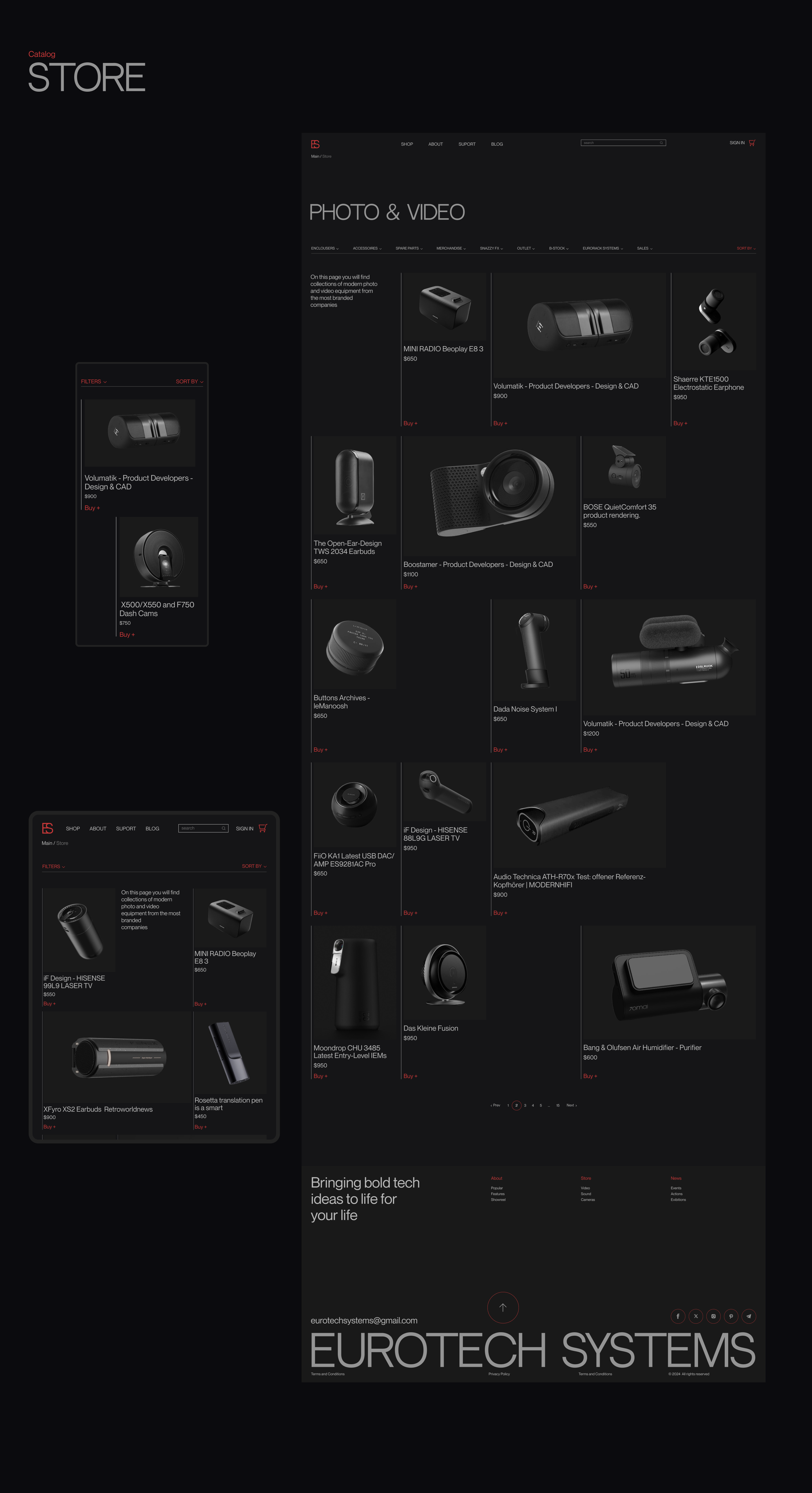 Eurotech System | E-Commerce | UI/UX | Branding | 3D — Изображение №8 — Интерфейсы, 3D на Dprofile