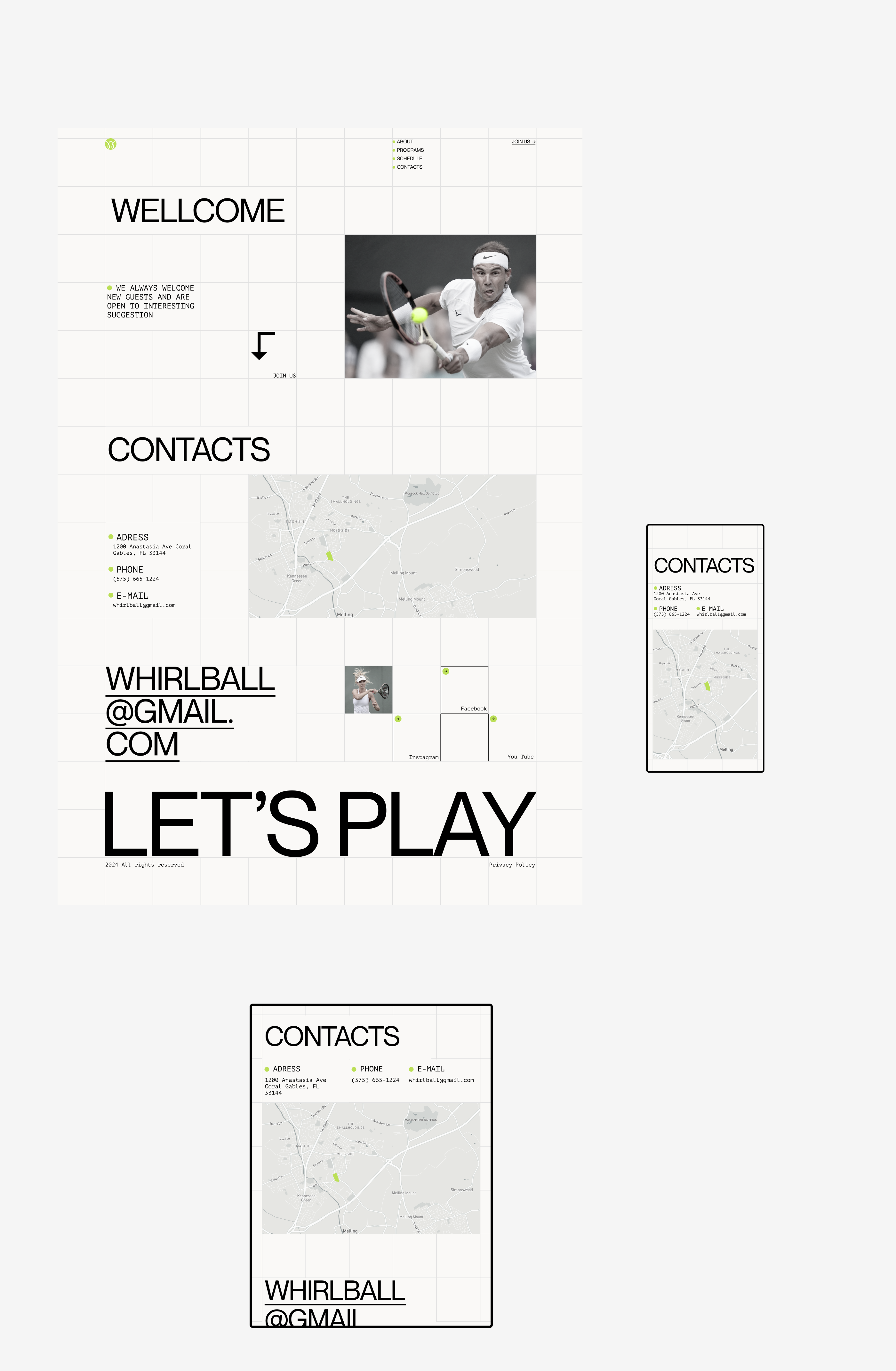 TENNIS CLUB WEBSITE [UI/UX] [BRANDING] [3D] — Изображение №11 — Интерфейсы, Анимация на Dprofile