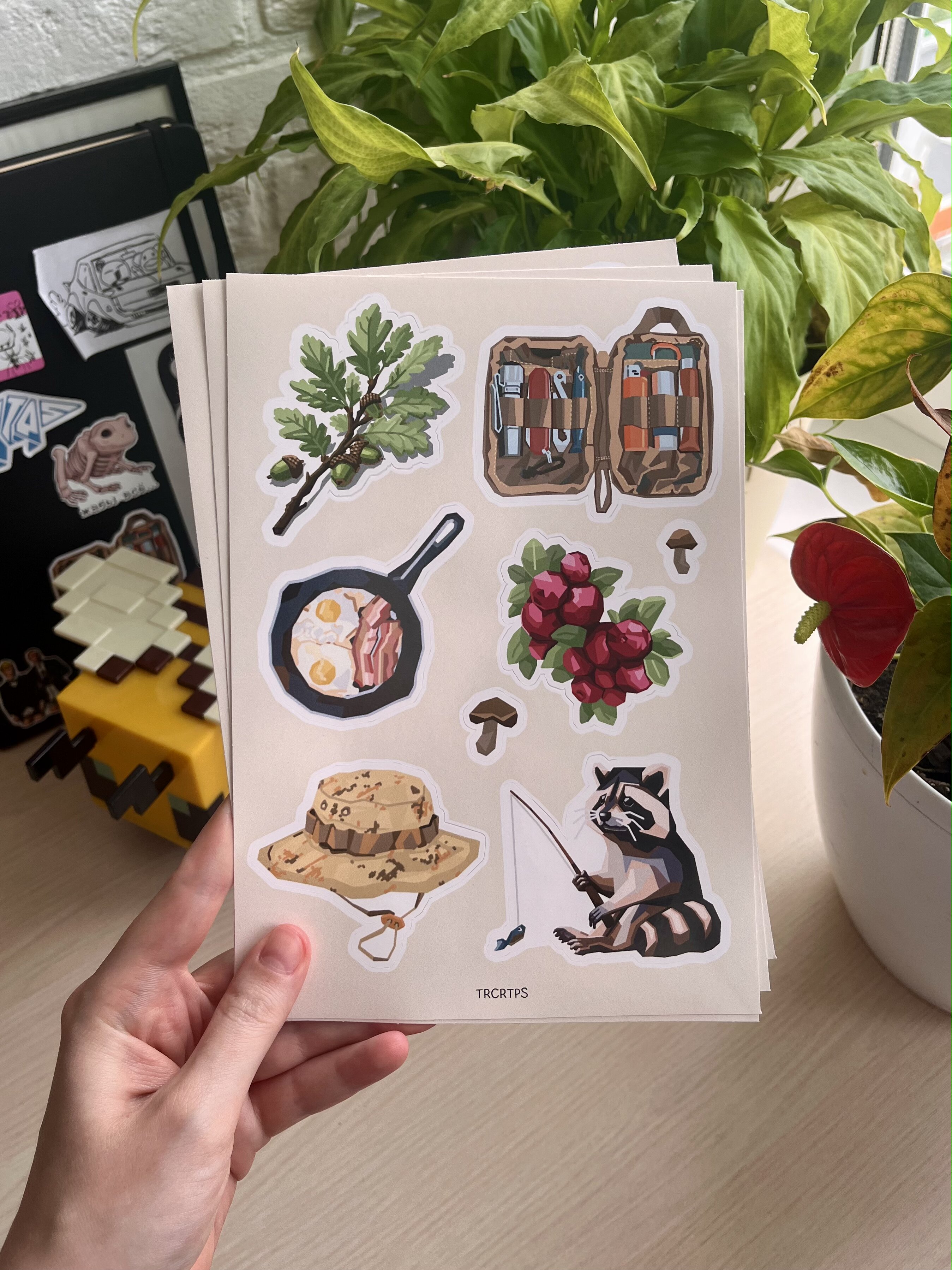 Стикерпак "Кемпинг" — Изображение №2 — Иллюстрация, Графика на Dprofile