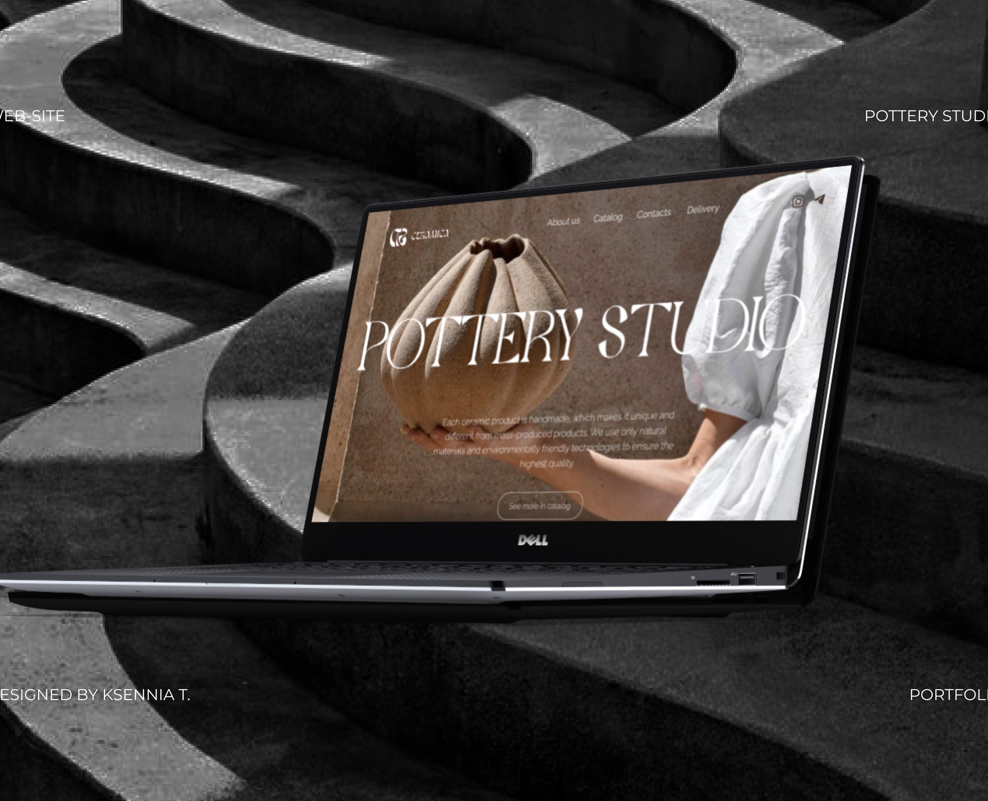 WEB DESIGN || POTTERY STUDIO || MINIMALISTIC на Dprofile