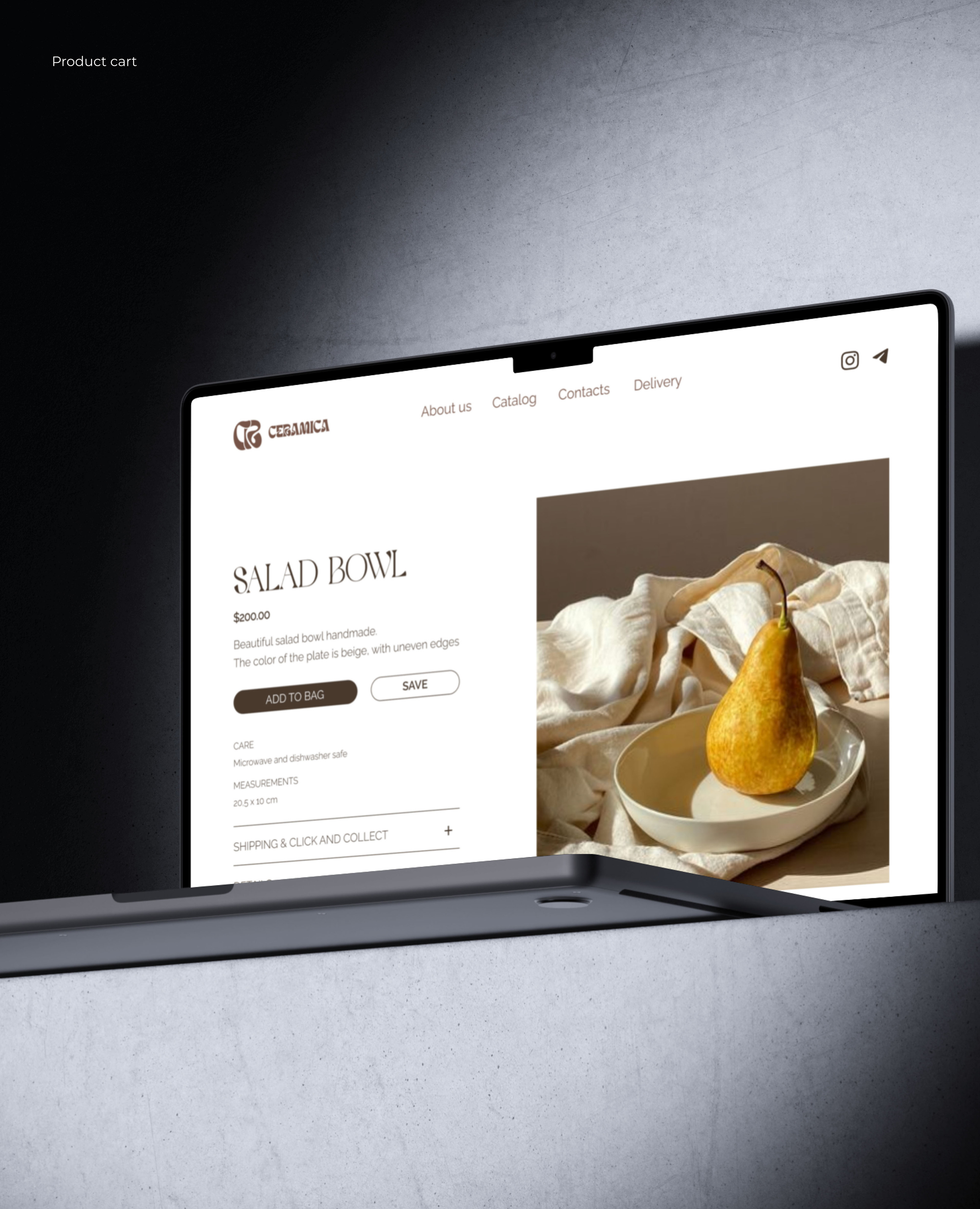 WEB DESIGN || POTTERY STUDIO || MINIMALISTIC — Изображение №5 — Интерфейсы, Брендинг на Dprofile
