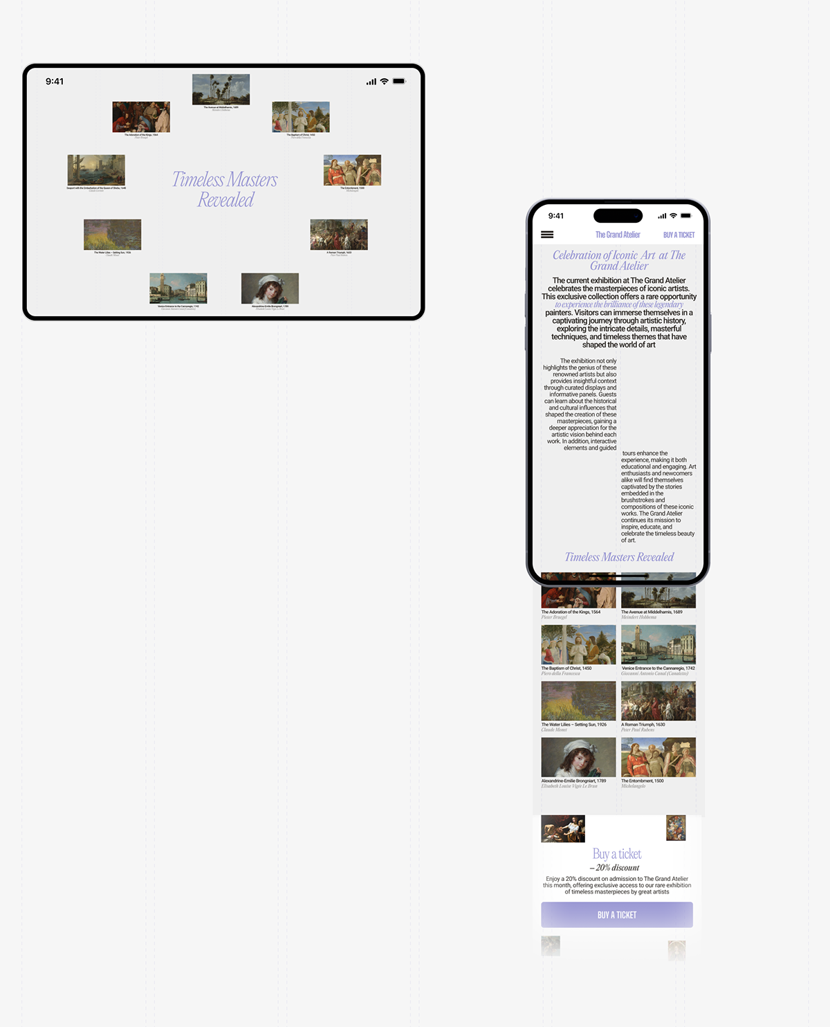 THE GRAND ATELIER | CORPORATE WEBSITE — Изображение №7 — Интерфейсы на Dprofile