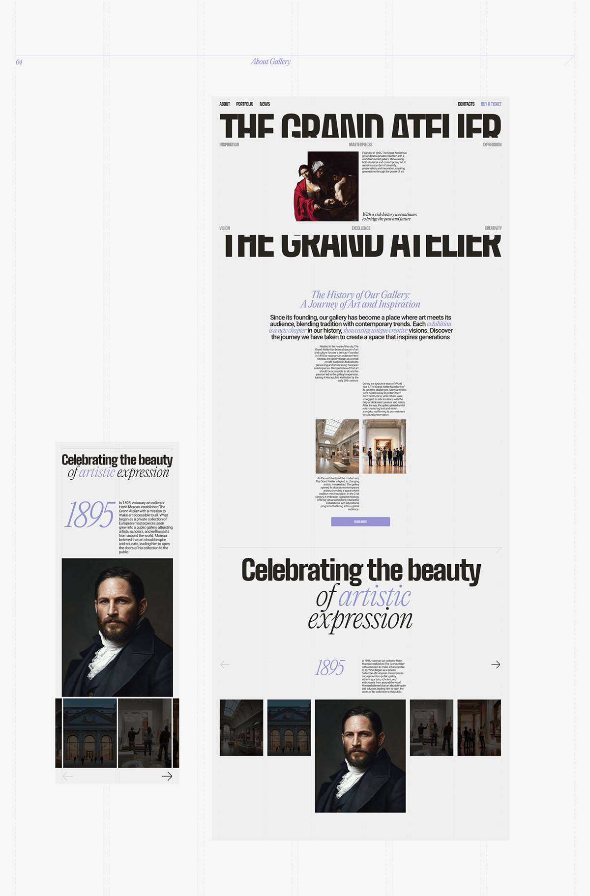 THE GRAND ATELIER | CORPORATE WEBSITE — Изображение №12 — Интерфейсы на Dprofile