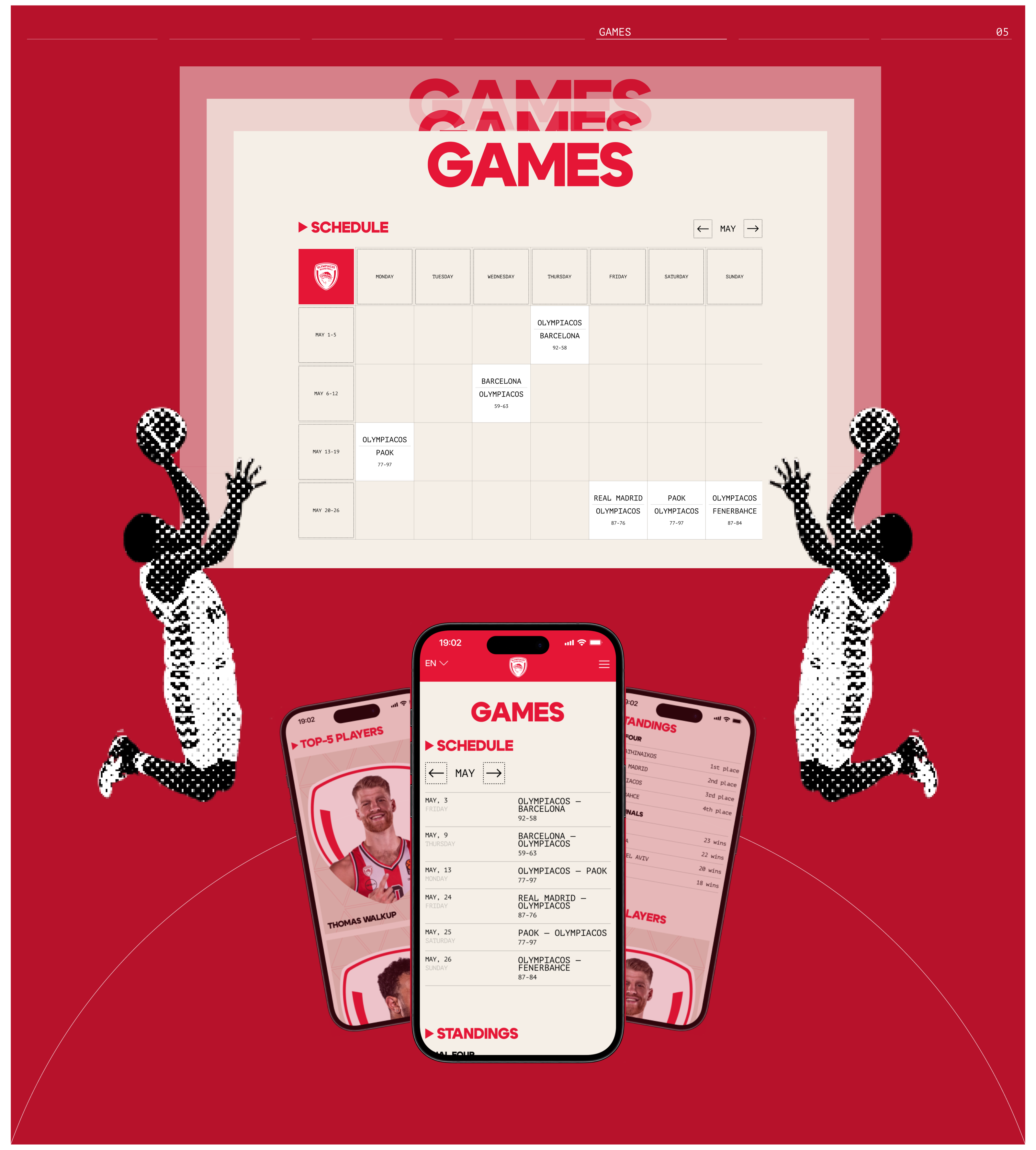 BC Olympiacos | Corporate website — Изображение №13 — Интерфейсы, Брендинг на Dprofile
