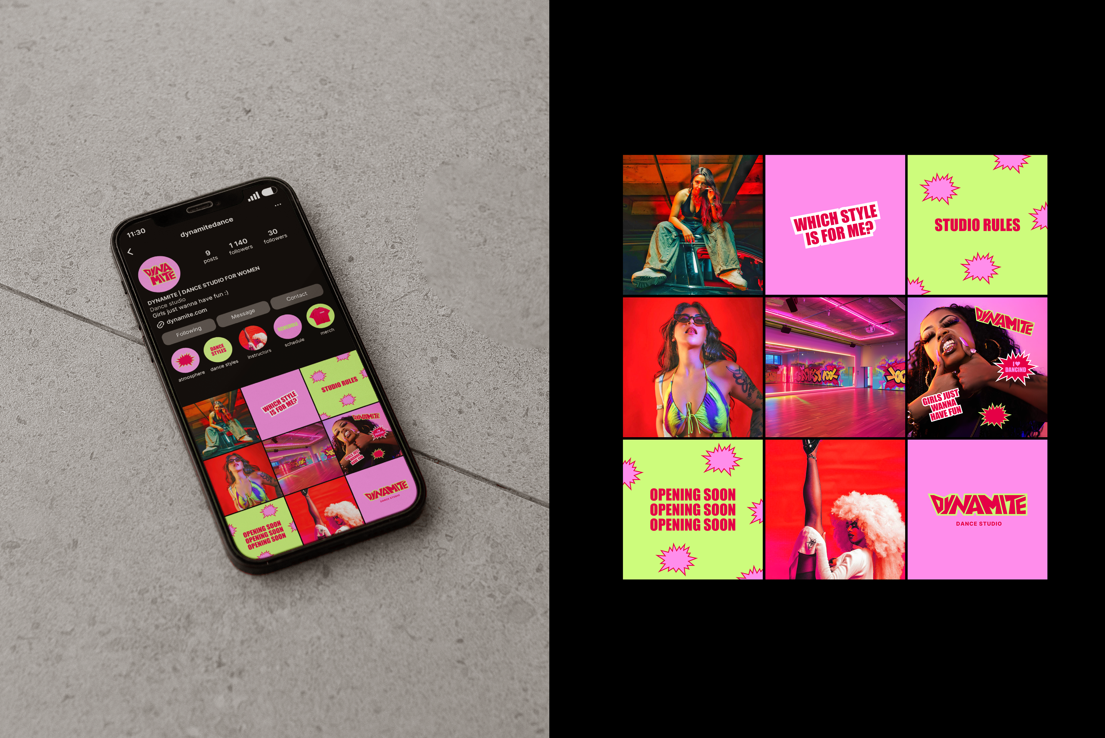 DYNAMITE | фирменный стиль для студии танцев — Изображение №14 — Брендинг, Графика на Dprofile